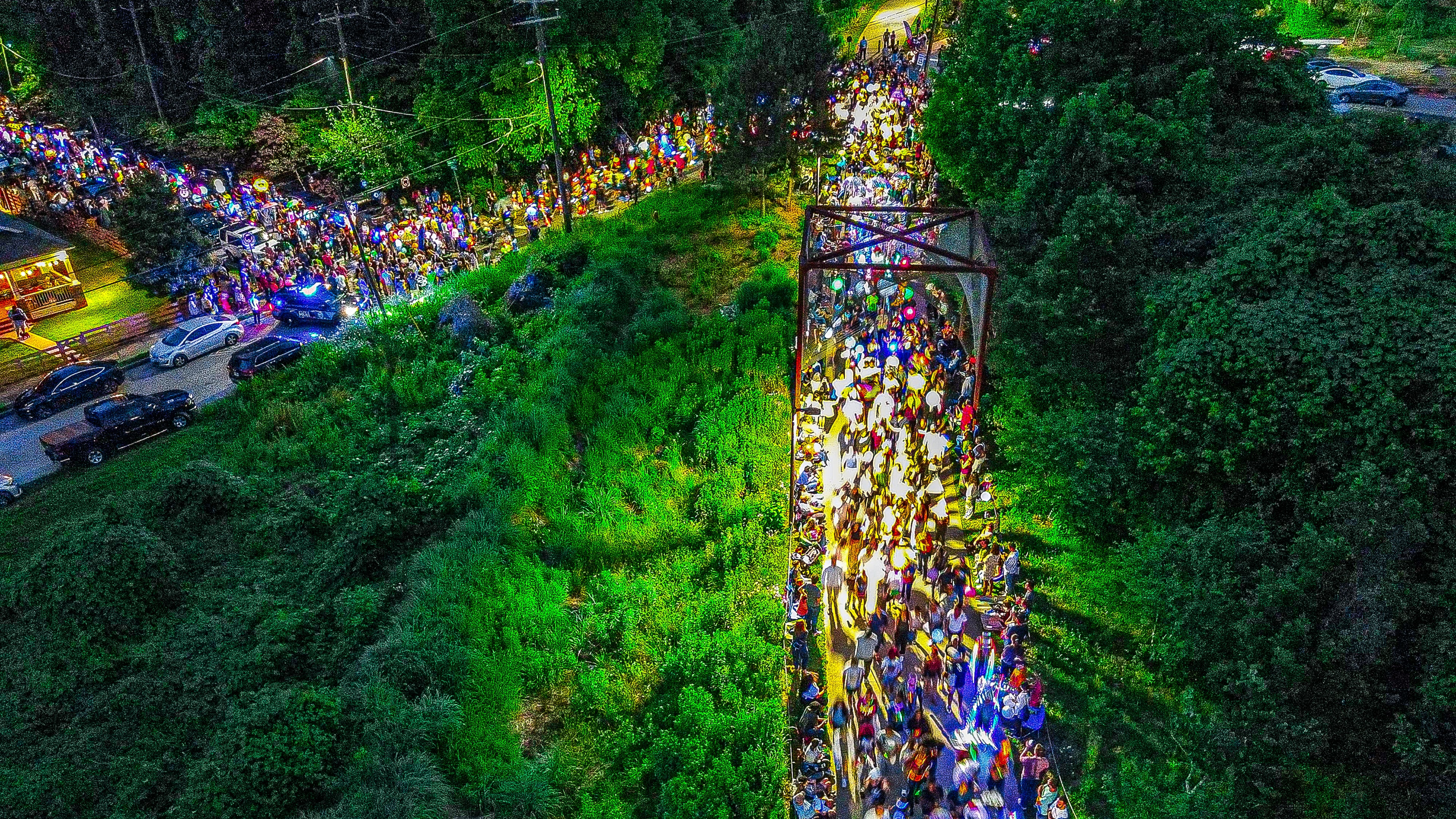 Join in on the Atlanta Beltline Lantern Parade, seen here in 2023, as it returns for its 16th year beginning at 8 p.m. Saturday at Beulah Colbert Park. (Courtesy of the Atlanta Beltline)