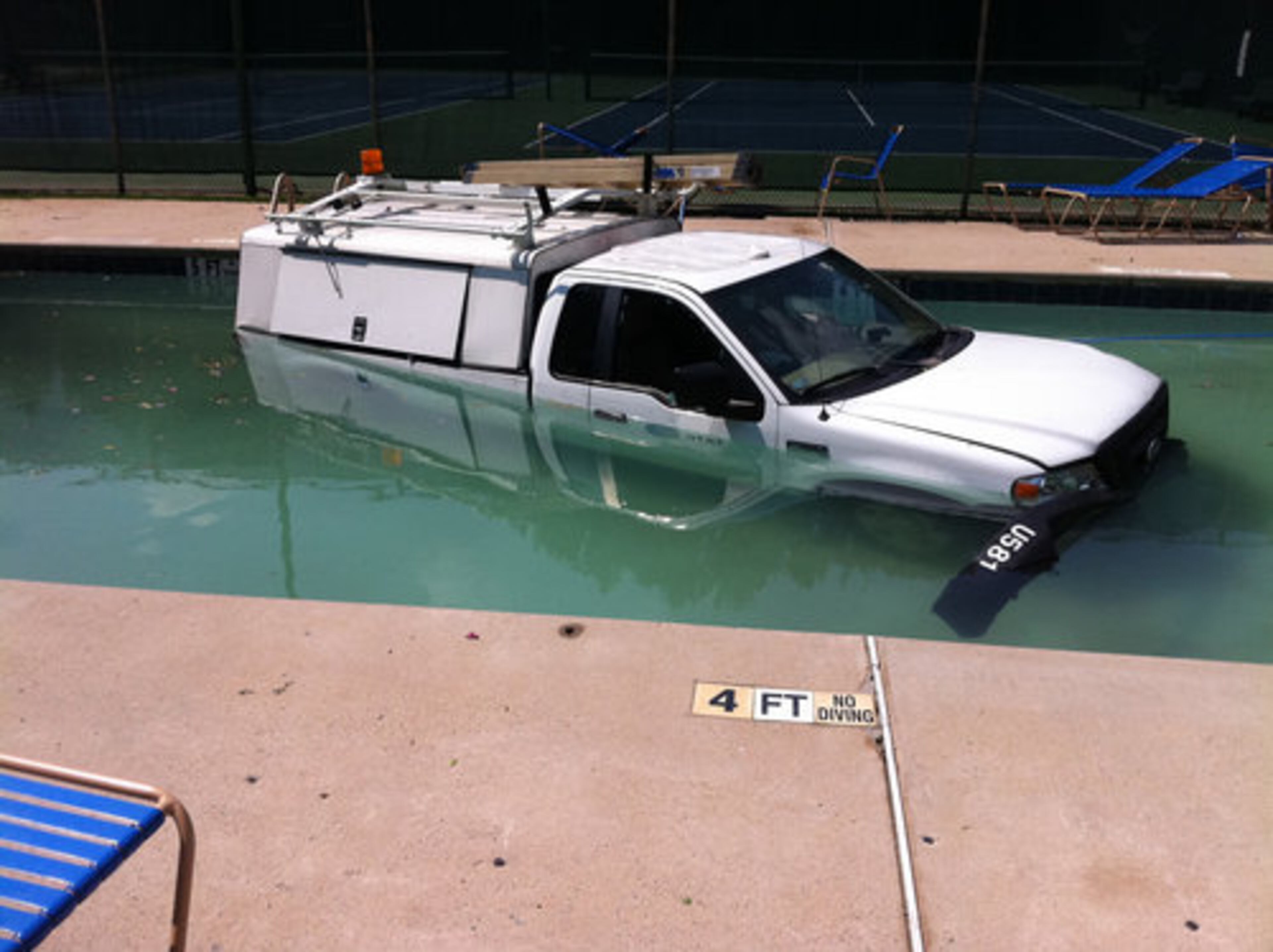 The driver of the AT&T truck reportedly had a medical emergency, causing him to lose control of the vehicle.