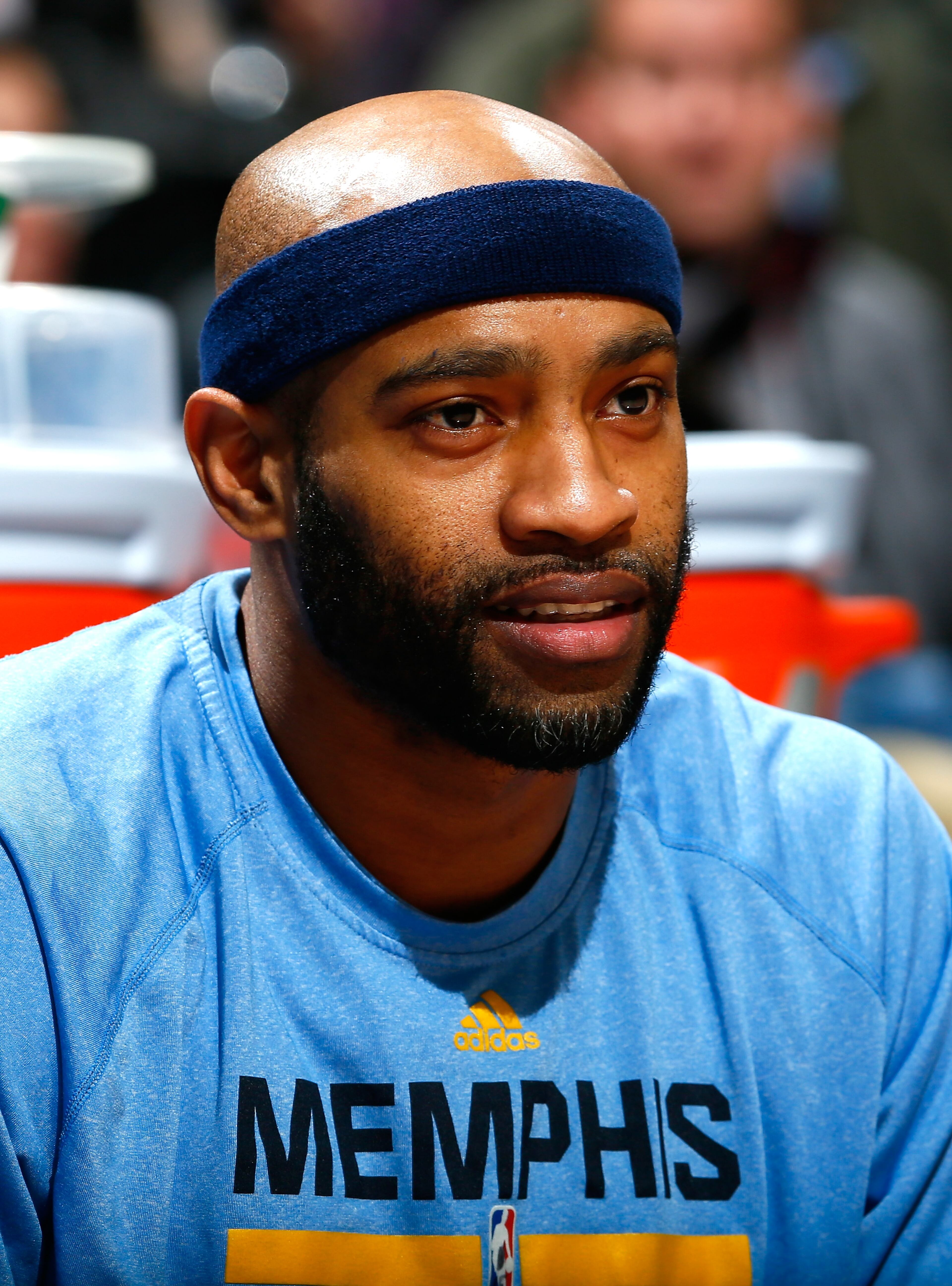 Vince Carter with the Grizzlies in 2015. (Kevin C. Cox/Getty Images)