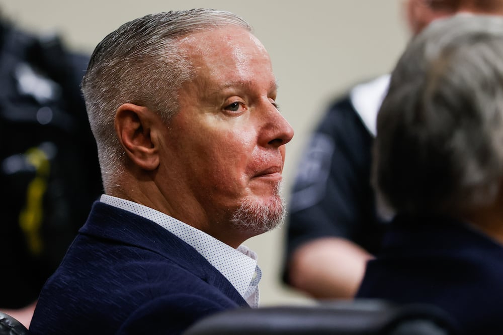 Colin Gray looks on after a jury convicted him of second-degree murder and more than two dozen other charges in March. (Abbey Cutrer/AJC file)