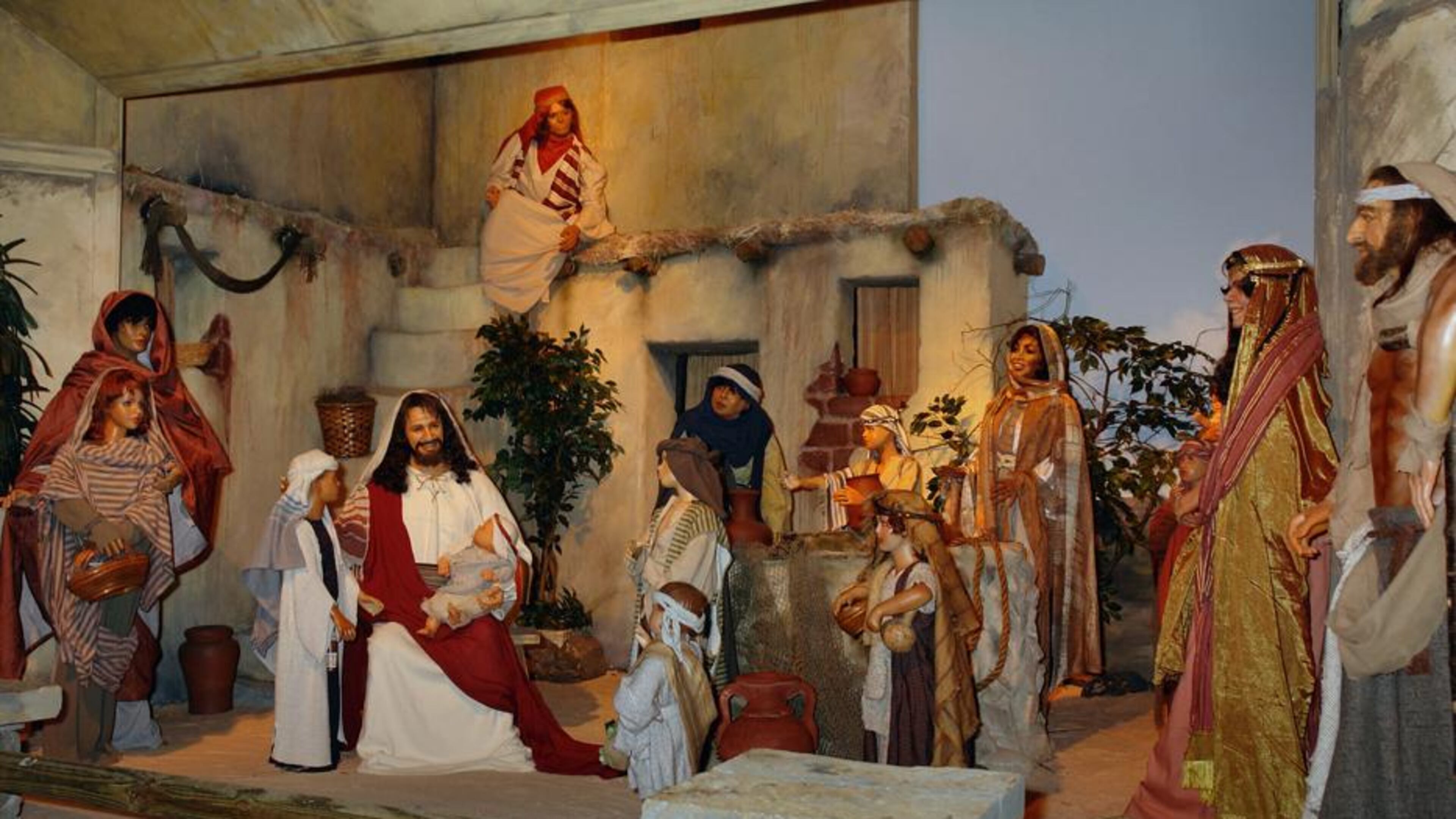 The life of Jesus Christ is depicted with life-size dioramas at Christ in the Smokies Museum and Gardens in Gatlinburg.