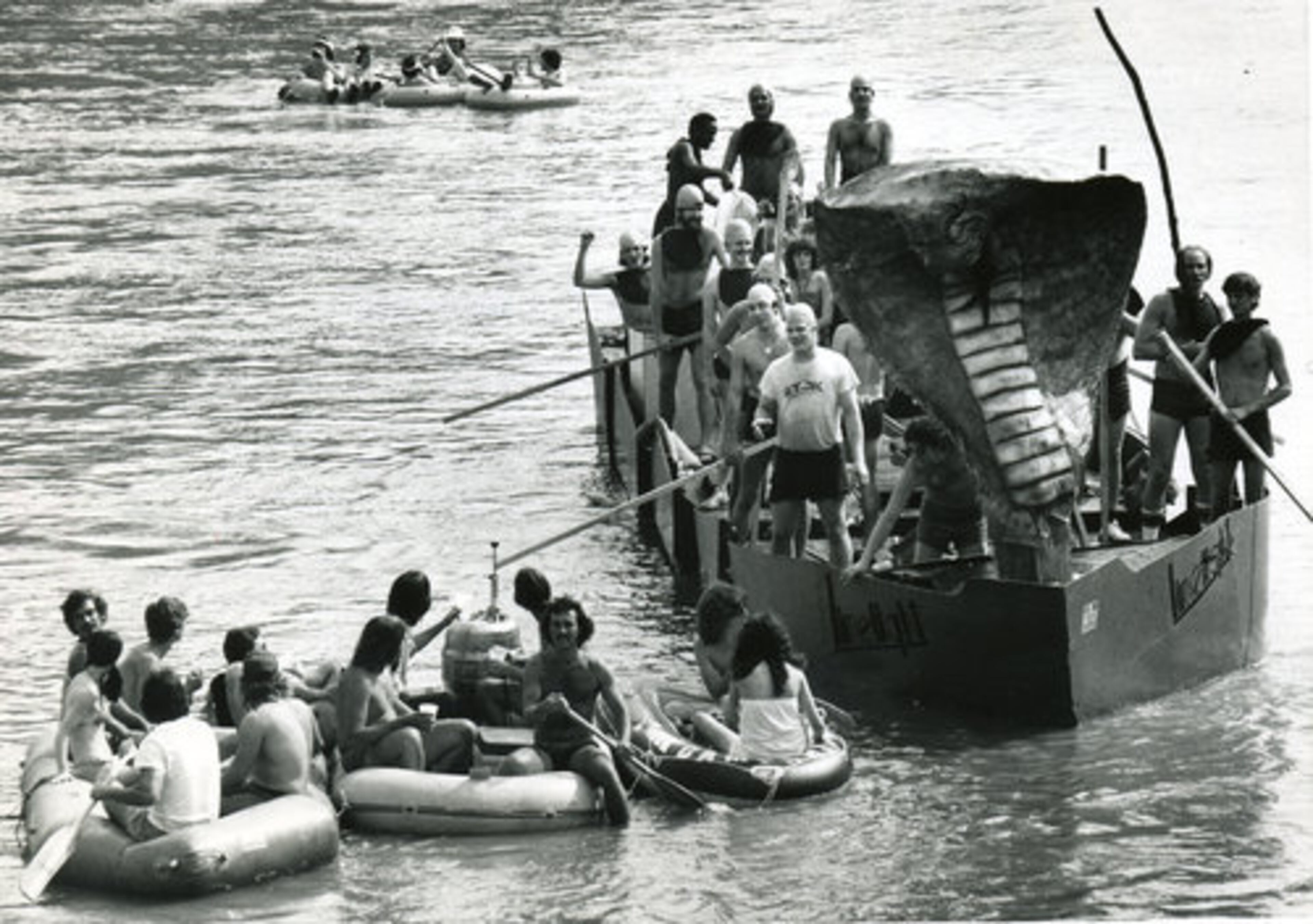 Inhibitions were left ashore as rafters meandered along the scenic course from Sandy Springs to Vinings.