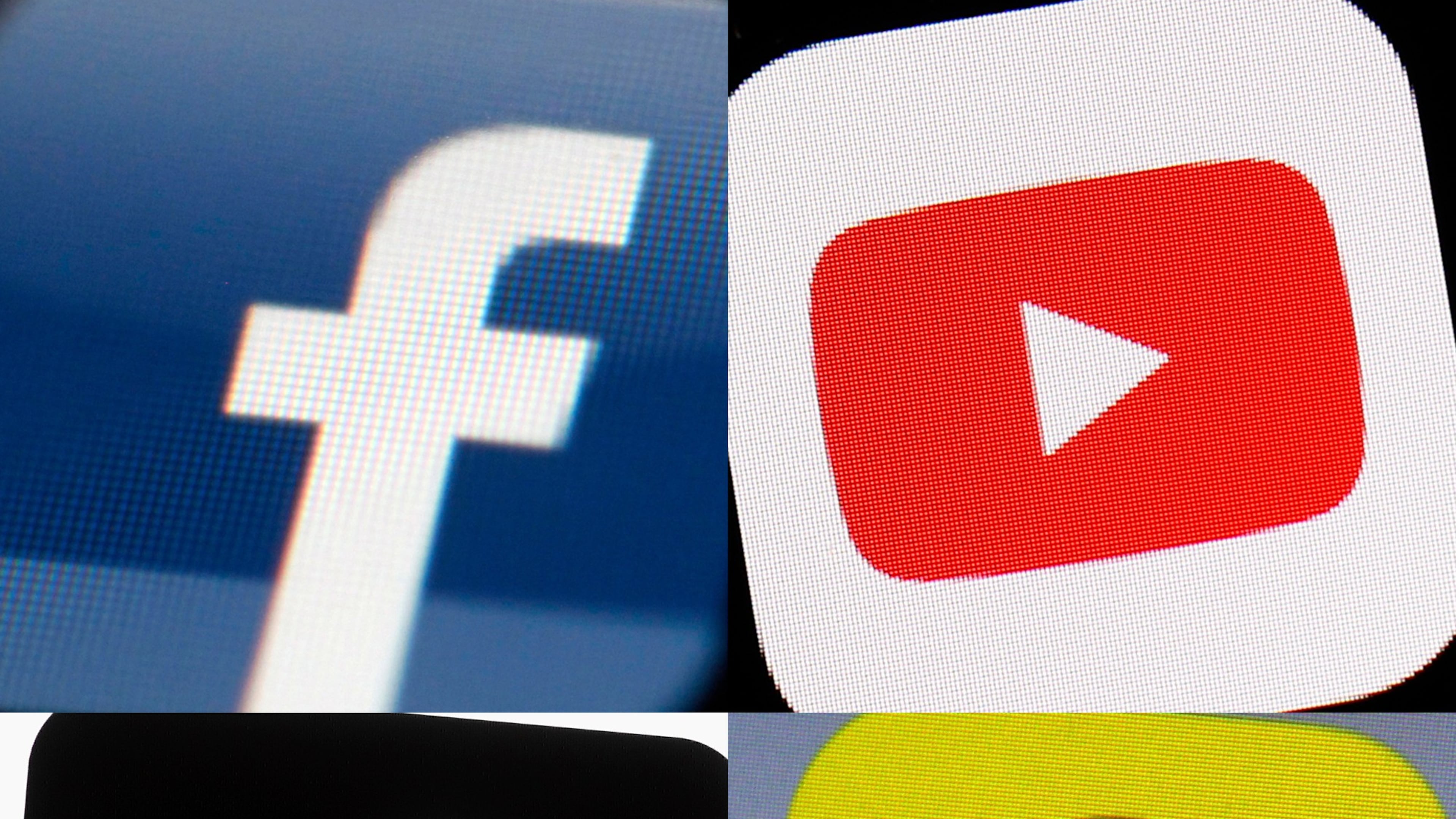 FILE - This combination of 2017-2022 photos shows the logos of Facebook, YouTube, TikTok and Snapchat on mobile devices. On Friday, Jan. 6, 2023, Seattle Public Schools filed a lawsuit in U.S. District Court, suing the tech giants behind TikTok, Instagram, Facebook, YouTube and Snapchat, seeking to hold them accountable for the mental health crisis among youth. (AP Photo, File)