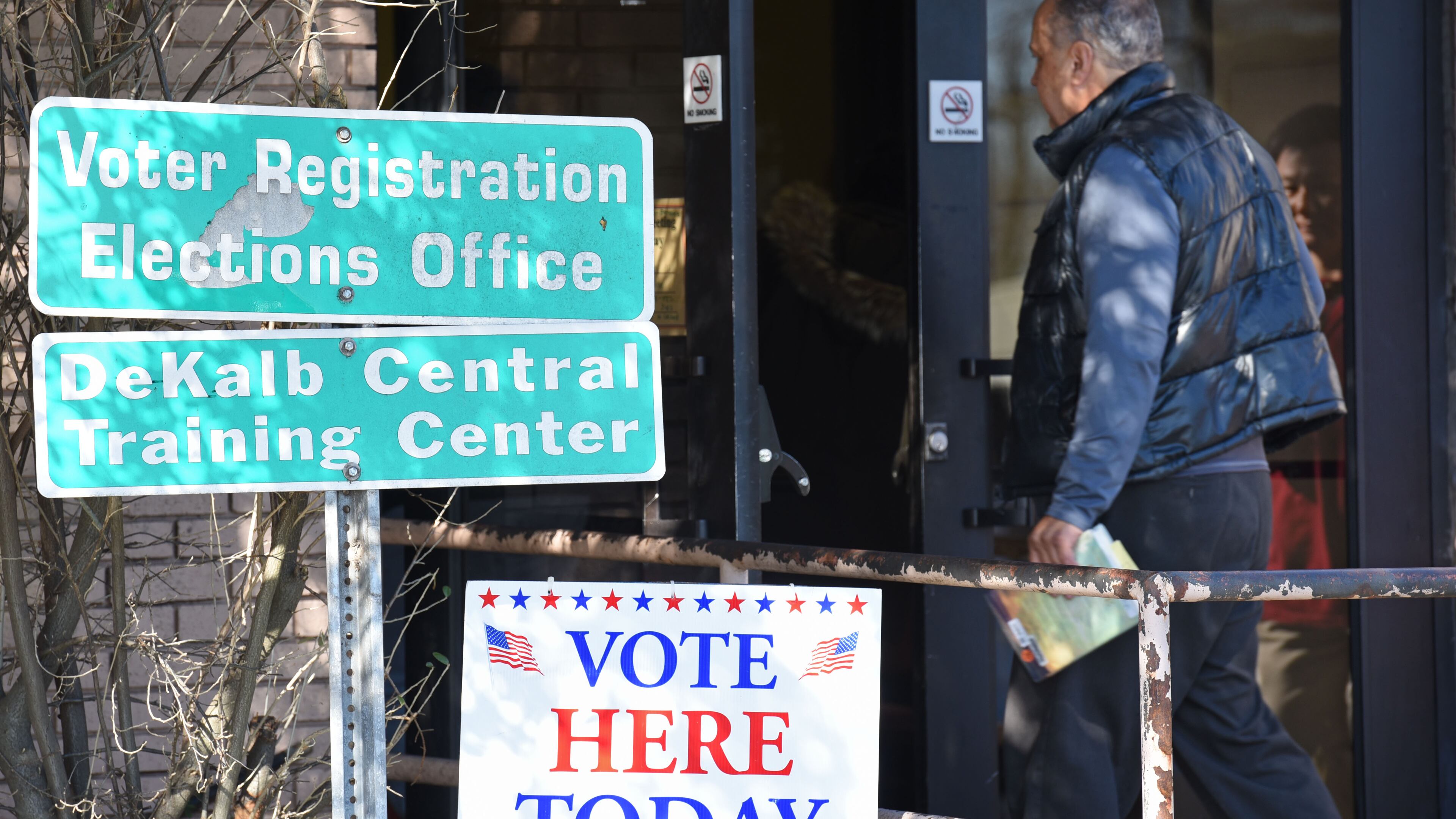 A voter comes in to cast his ballot at an early vote location in DeKalb County Voter Registration & Elections Office on Tuesday, February 16, 2016. There have been 44 statewide Democratic primaries in Georgia since 1996 and 60 for Republicans. Among the former, DeKalb County Democrats have voted for the winner 42 times. Among the latter, Dawson County Republicans went for the winner 55 times. It's clear then: Any presidential candidate who wants to win in Georgia better win in the right place. HYOSUB SHIN / HSHIN@AJC.COM