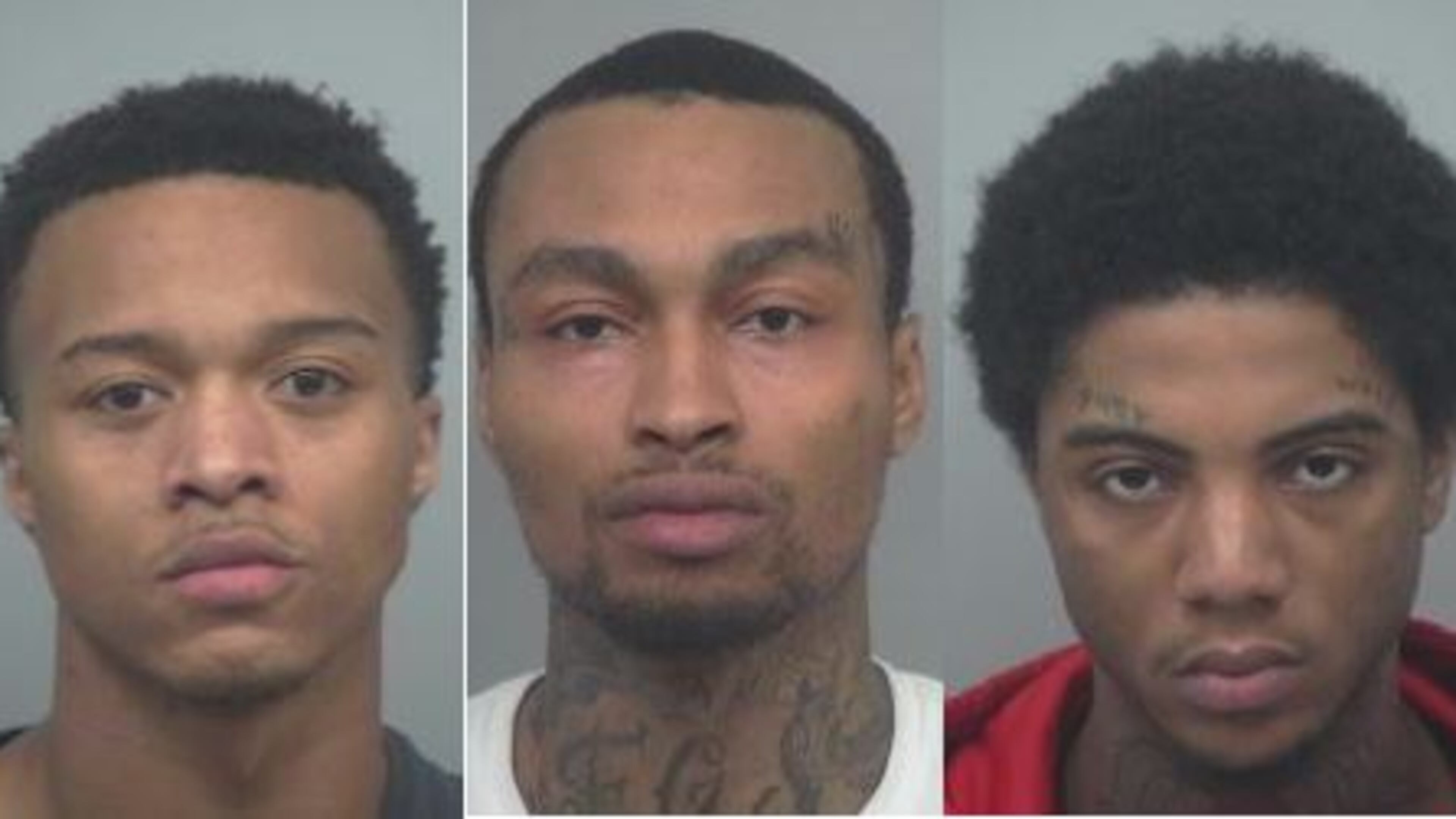 Michael Da’Quin Smith (from left), Pharaoh Jihad Johnson, Thomas Edward St. Patrick