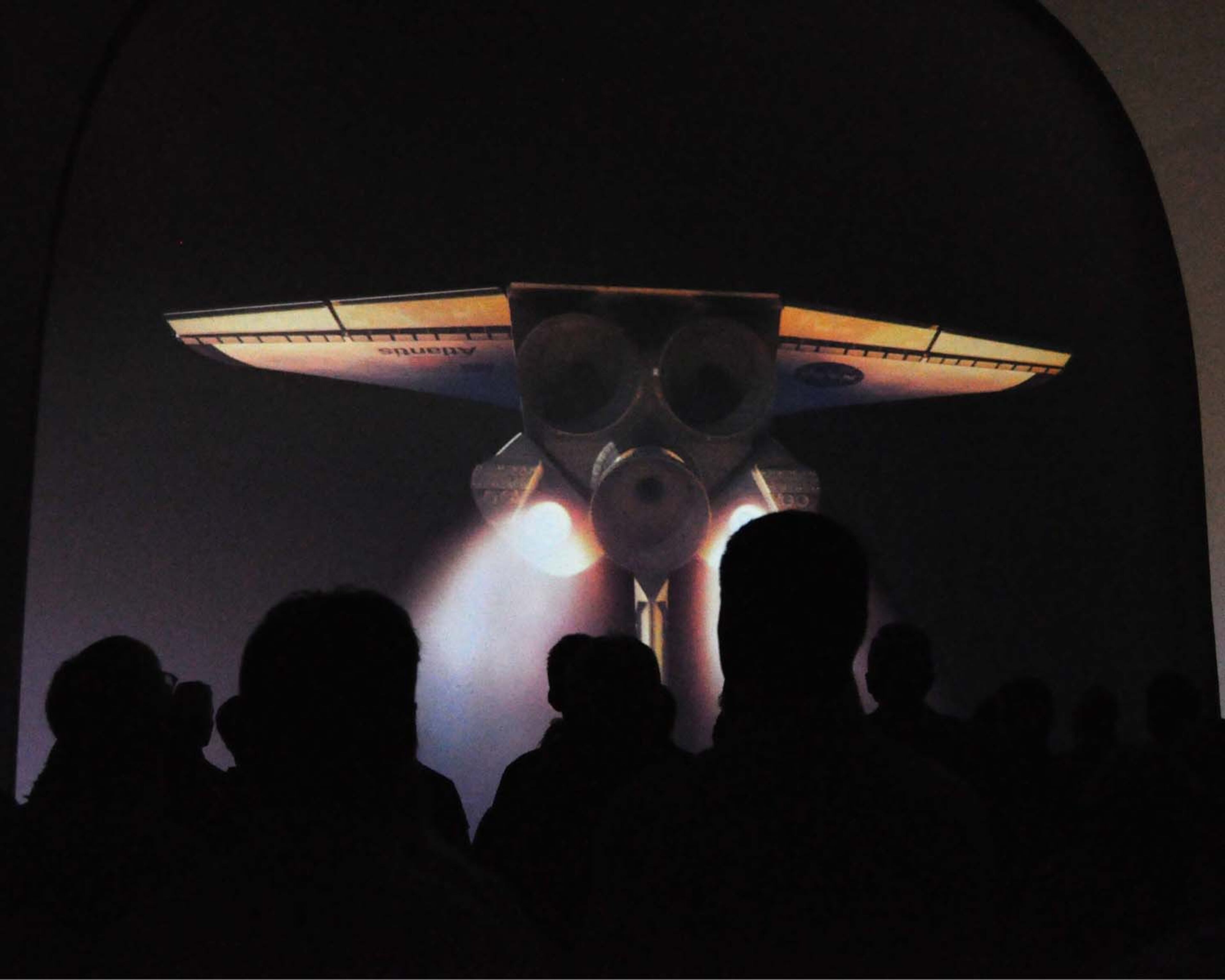 Kennedy Space Center Visitor Complex celebrated the grand opening of the new $100 million attraction featuring the Space Shuttle Atlantis.