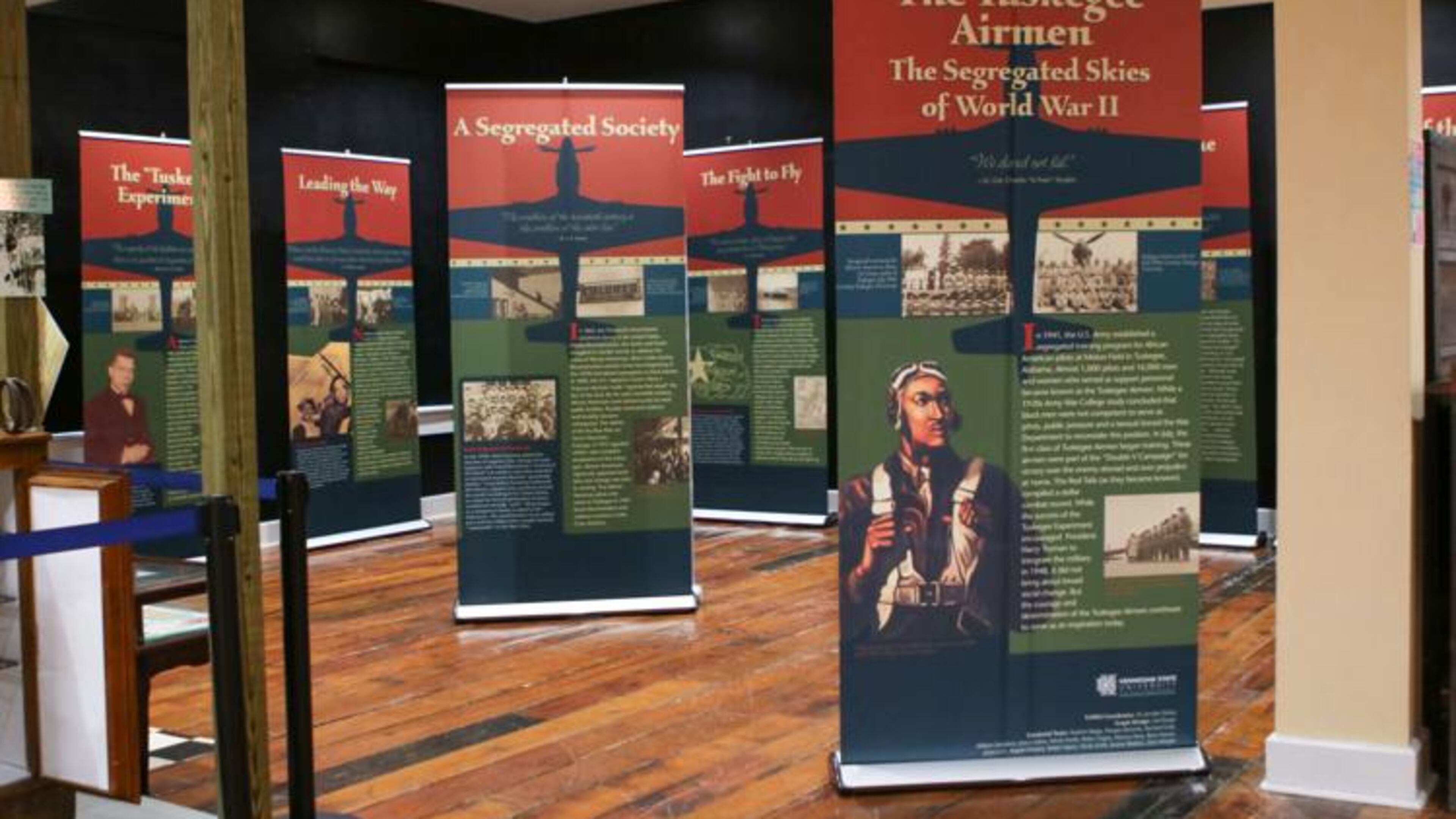 The Tuskegee Airmen exhibit at the Marietta History Center is open to visitors until March 16. (Courtesy of Zach Edmondson)