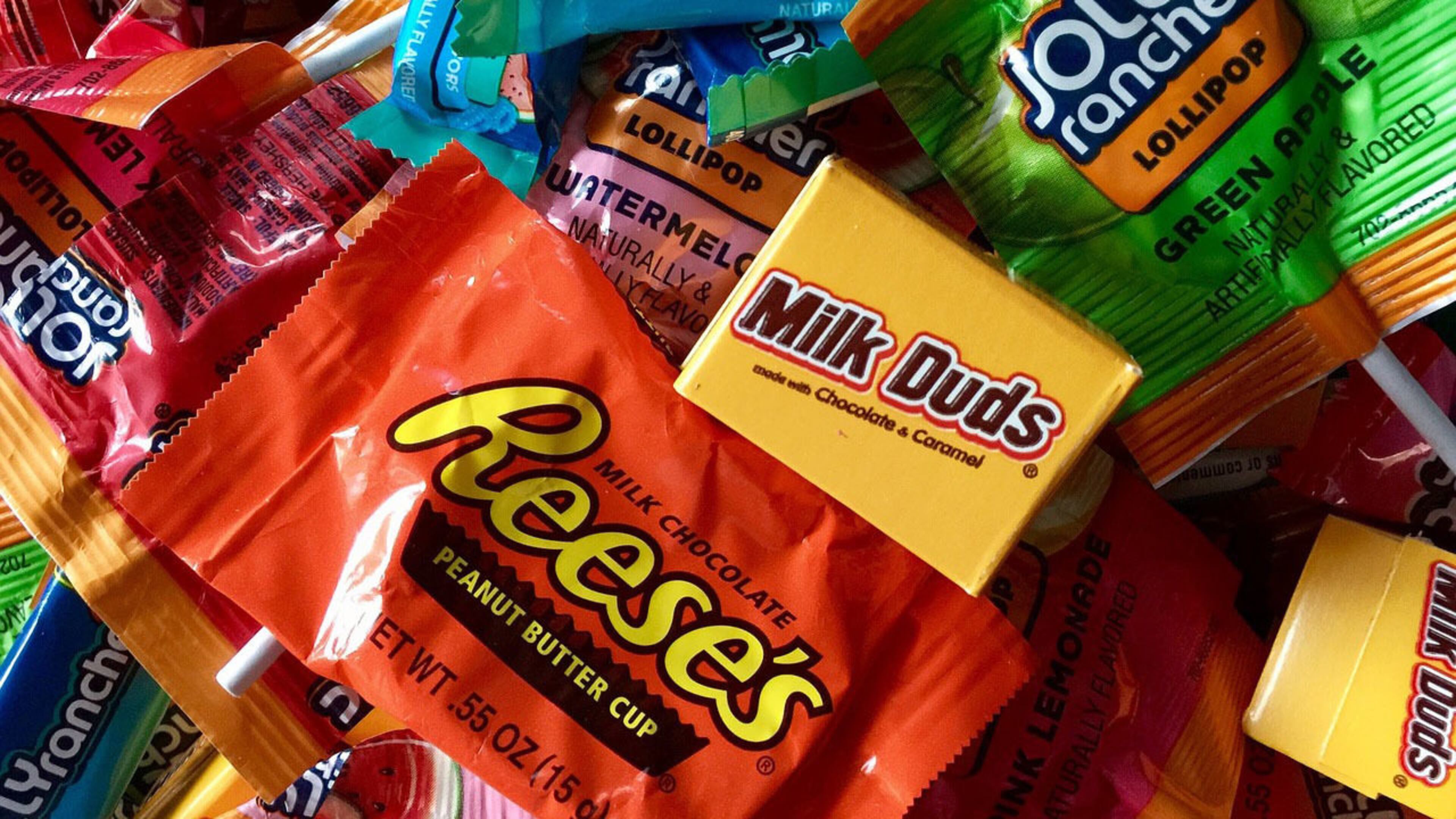 Reese's Peanut Butter Cups took the top spot in a Monmouth University poll of the top-selling Halloween candy.