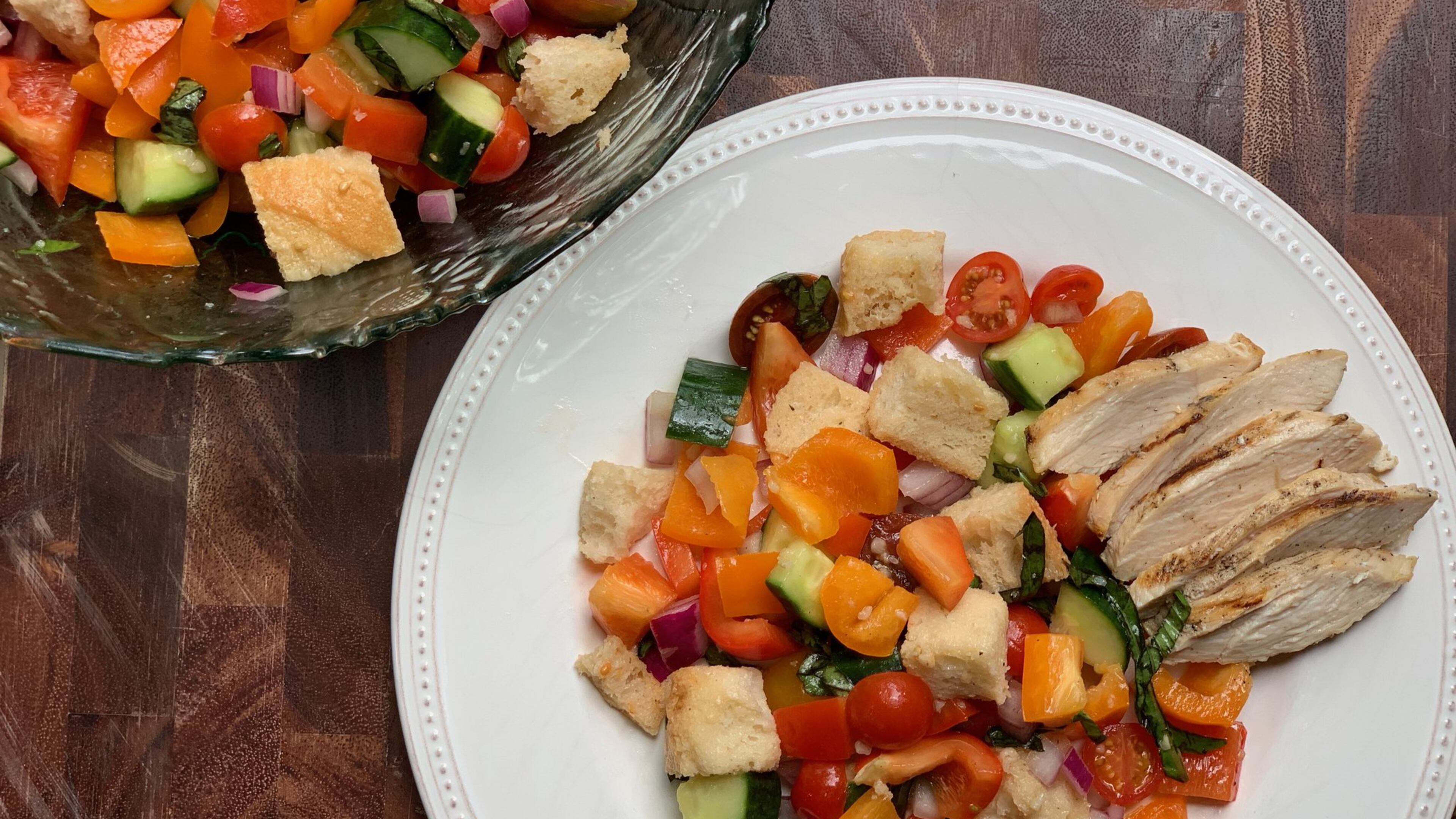 More veggies and less bread means you can enjoy this fresh, tangy salad all summer long. CONTRIBUTED BY KELLIE HYNES