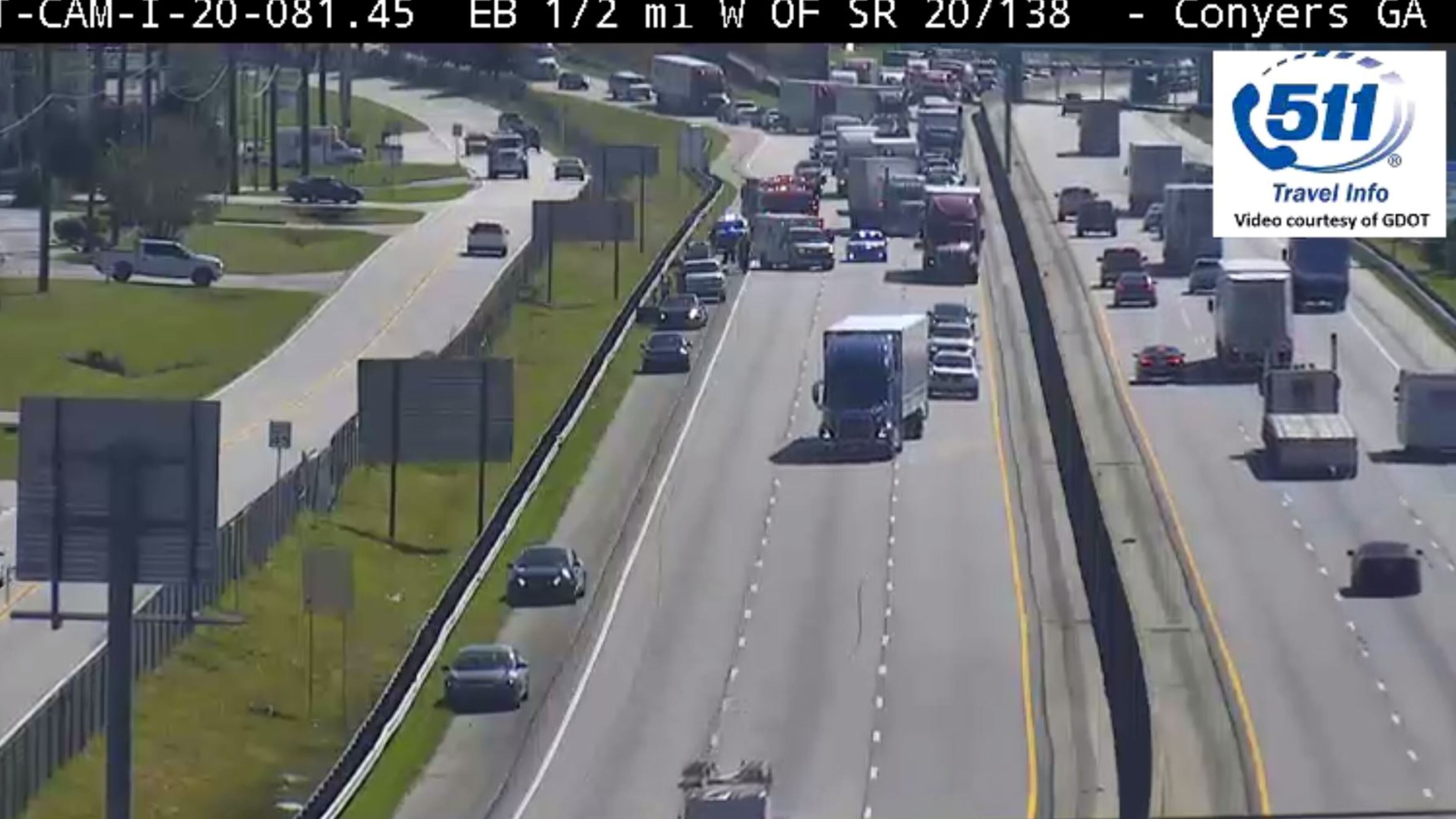 One person was taken to an Atlanta trauma center with severe injuries, Conyers police Capt. Kim Lucas said.