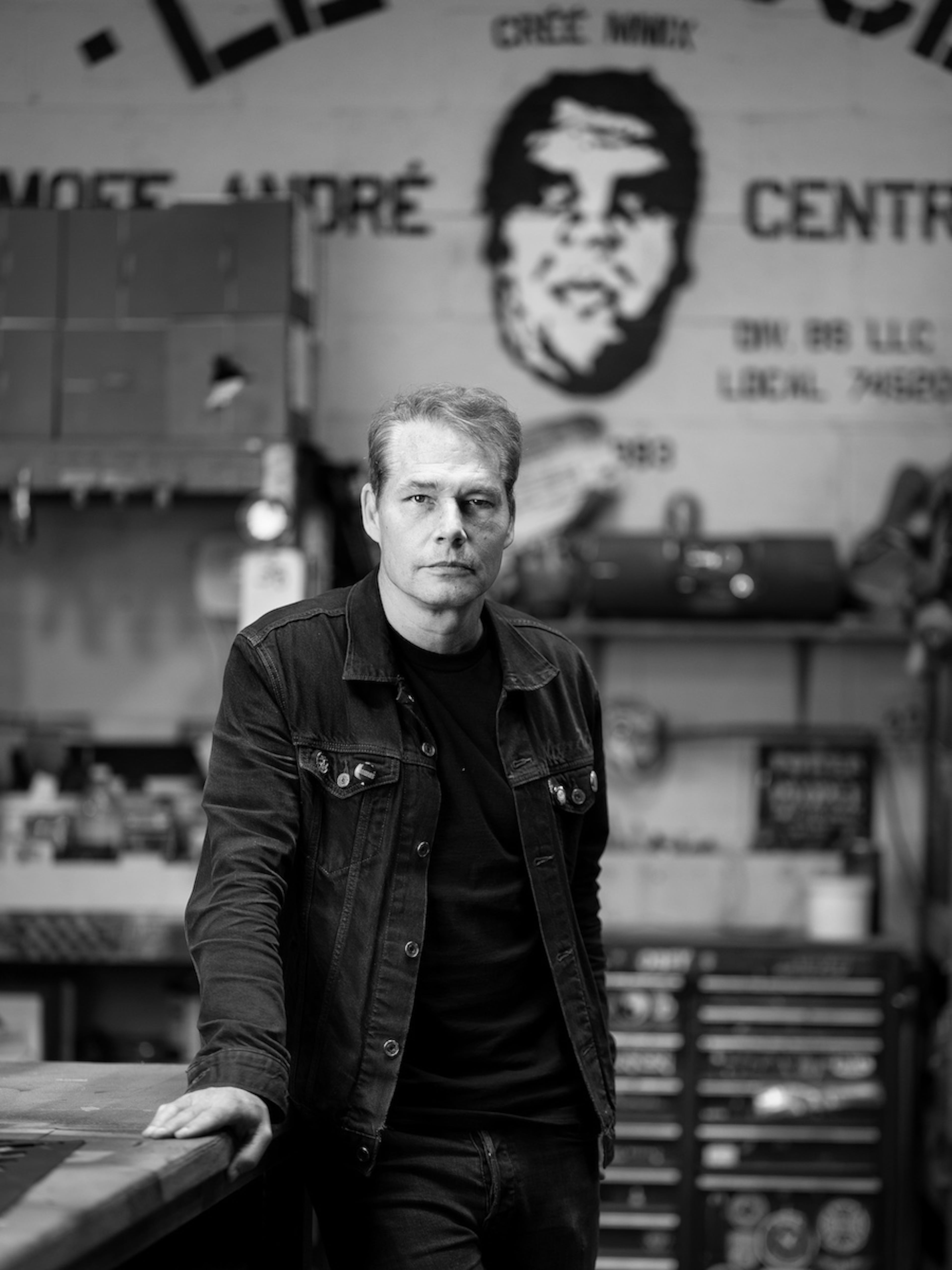 A portrait by Jerry Siegel of graphic designer, street artist, illustrator and activist Shepard Fairey, now included in the National Portrait Gallery's permanent collection. (Courtesy of Jerry Siegel)