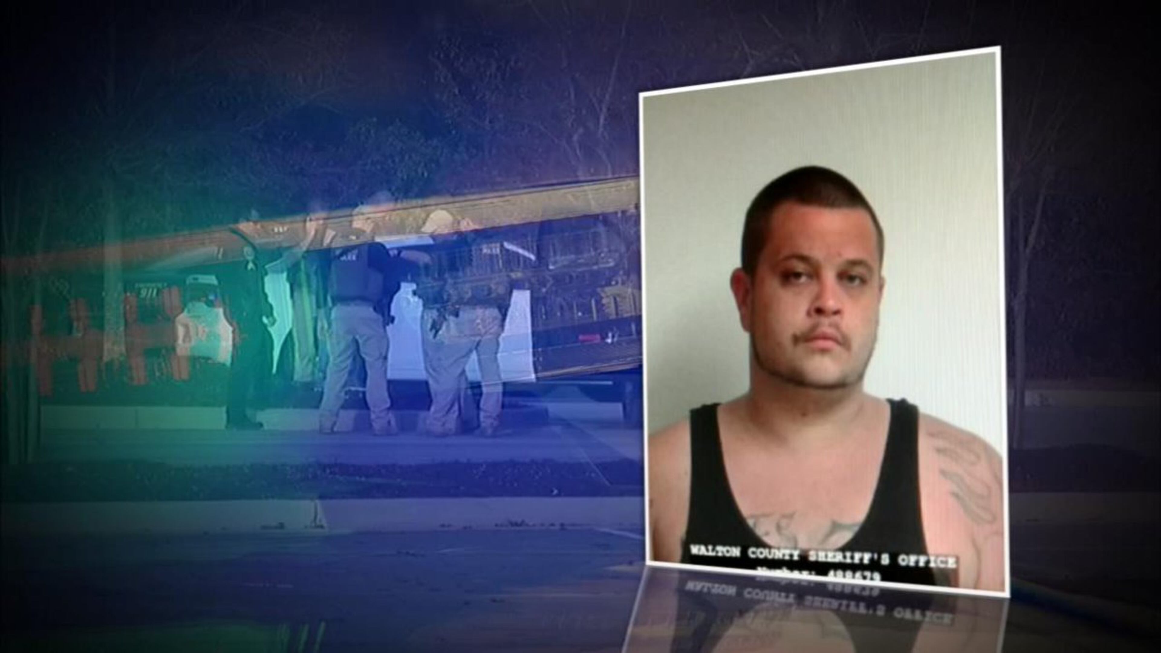 Multiple agencies are searching for John Calhoun, who allegedly kidnapped and carjacked an 81-year-old woman Sunday. (Credit: Channel 2 Action News)