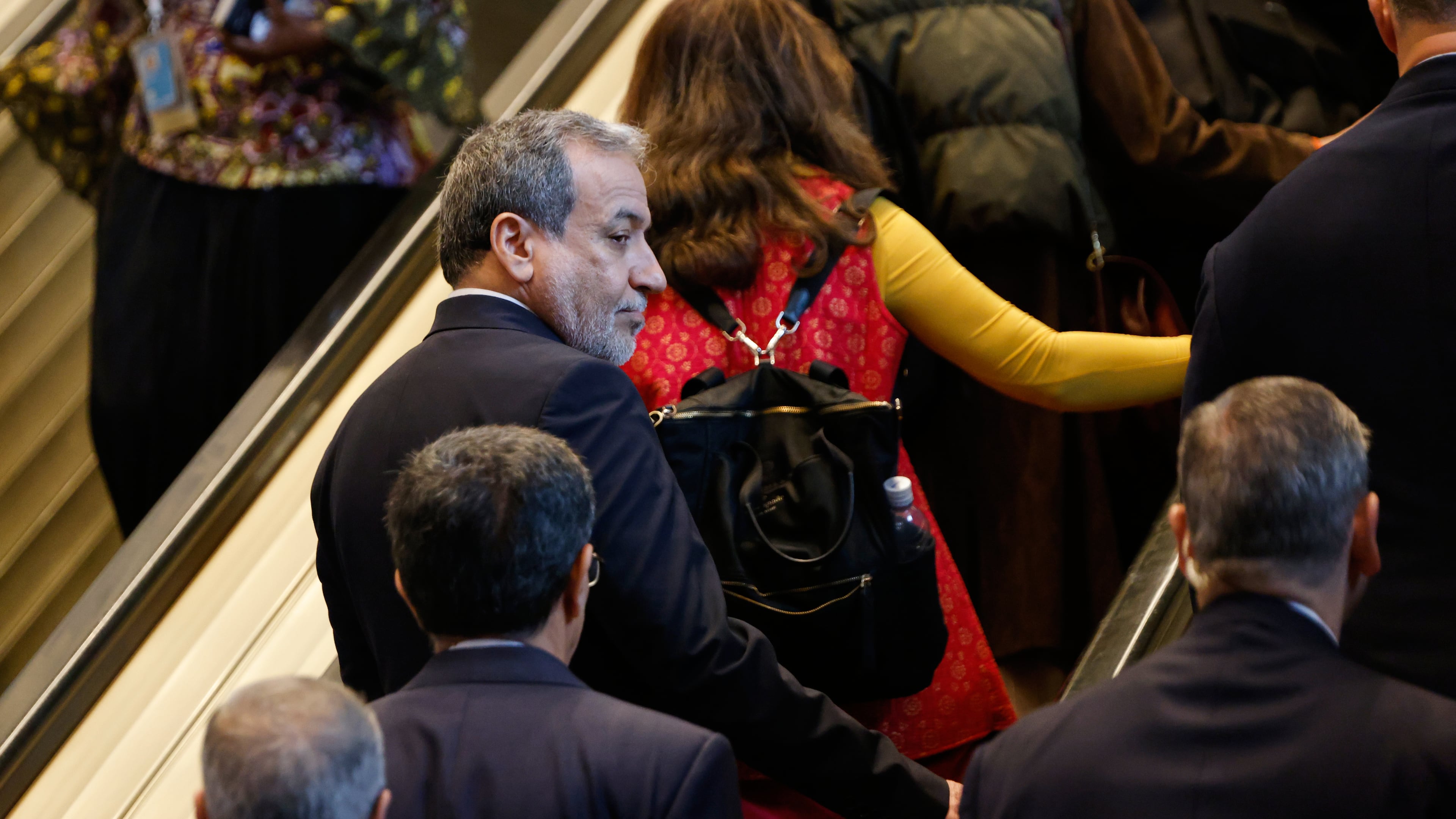Iran's Foreign Minister Abbas Araghchi arrives ahead of the 81st session of the United Nations General Assembly at United Nations headquarters, Tuesday, Sept. 22, 2026. (AP Photo/Stefan Jeremiah)
