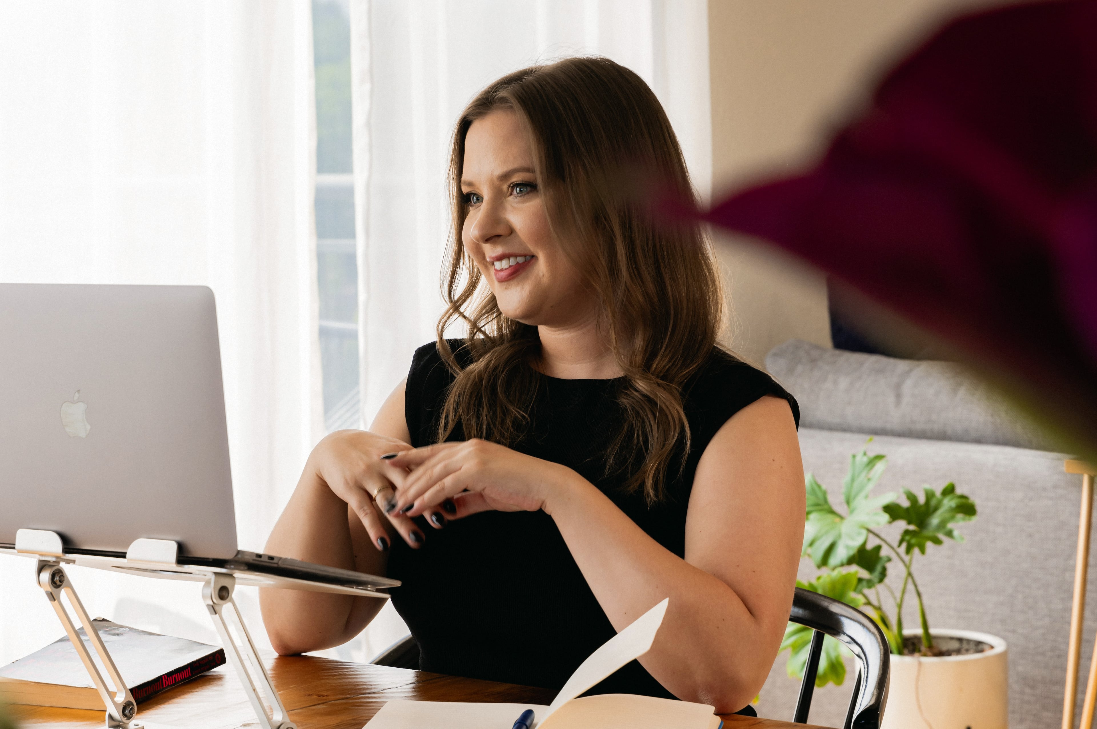 When burnout looms, workers can call in a coach like Rhia Batchelder, who left a high-powered legal career to become a burnout coach. (Joanna Kulesza/The New York Times)