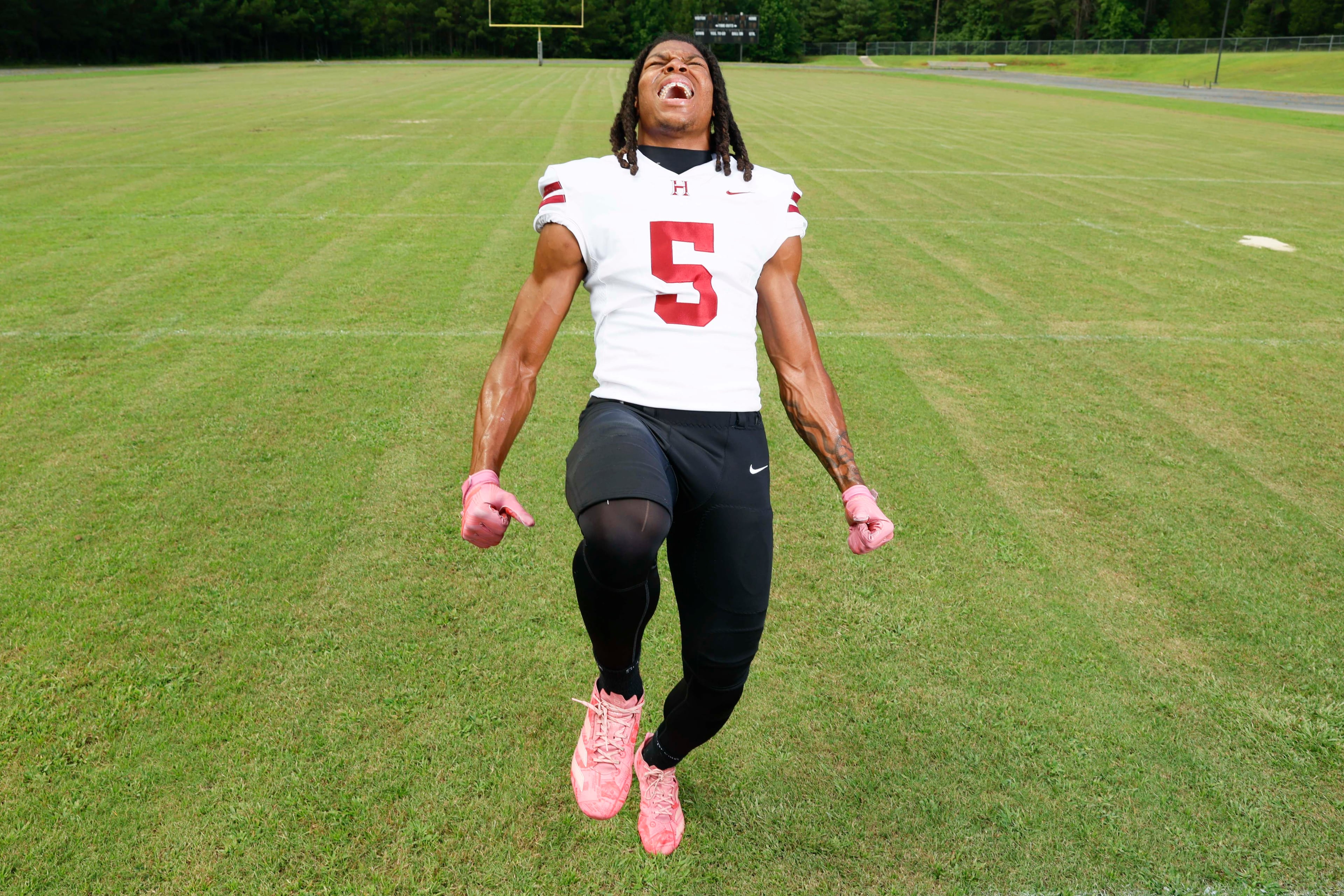 AJC Super 11 Howard safety Ta’Shawn Poole poses for a portrait at Howard High School on Monday, July 13, 2026, in Macon, Ga. (Miguel Martinez/AJC)