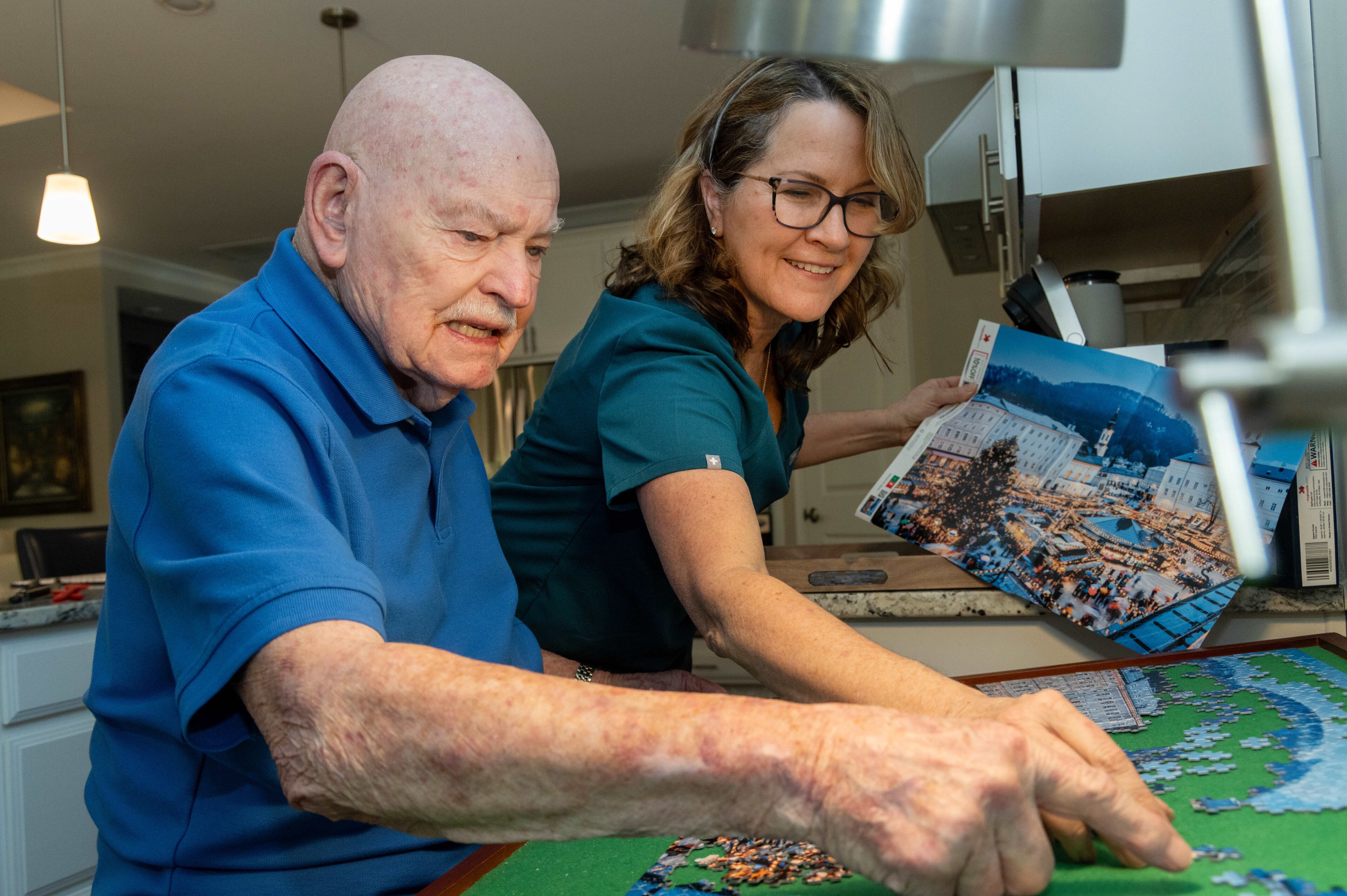 As AI reshapes agetech, experts say technology should support caregivers while keeping the needs of older adults at the center. (Photo Courtesy of Phil Skinner/AJC)