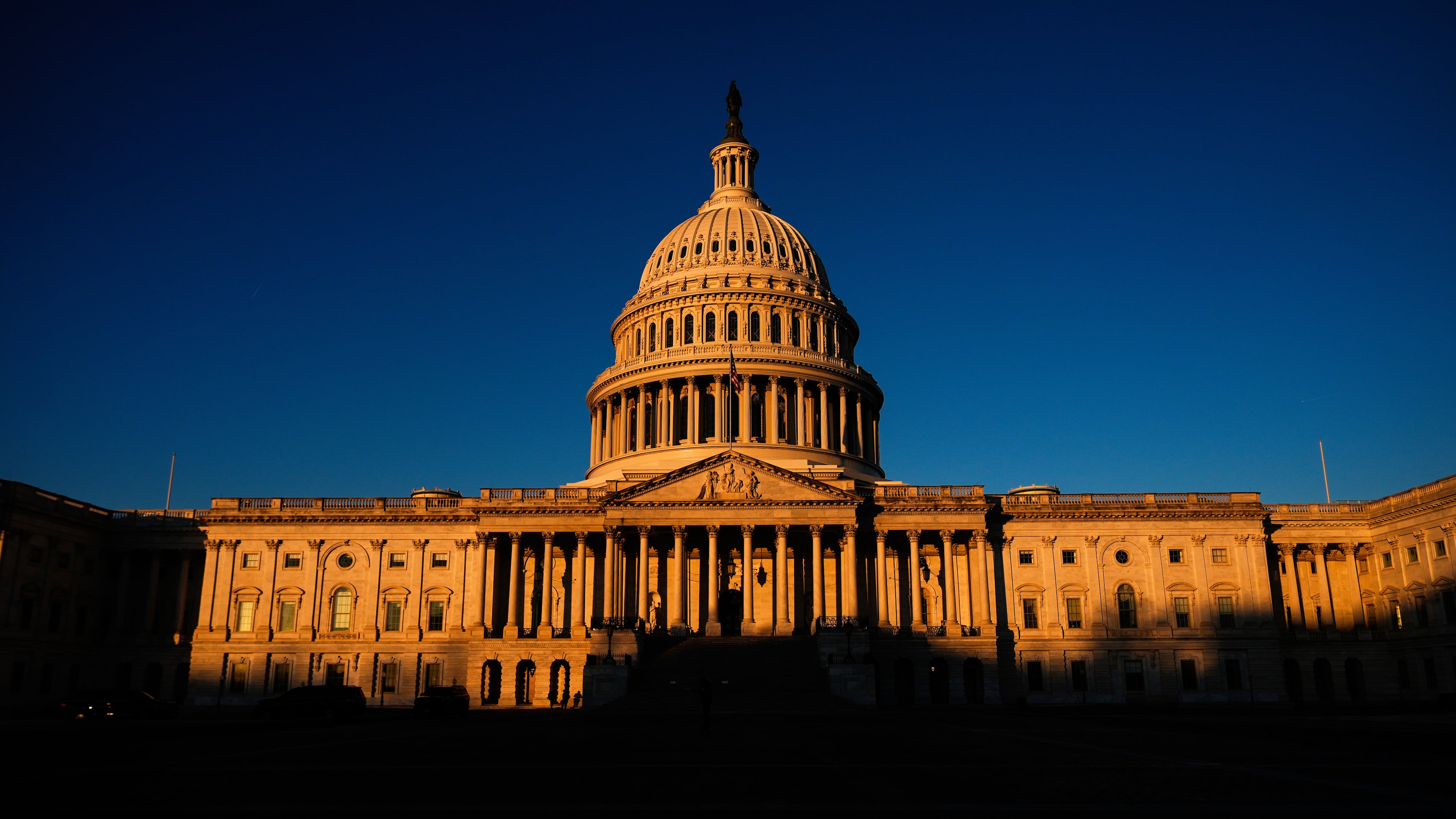 FILE - The U.S. Capitol is seen shortly after sunrise, Dec. 16, 2025, in Washington. (AP Photo/Julia Demaree Nikhinson, File)