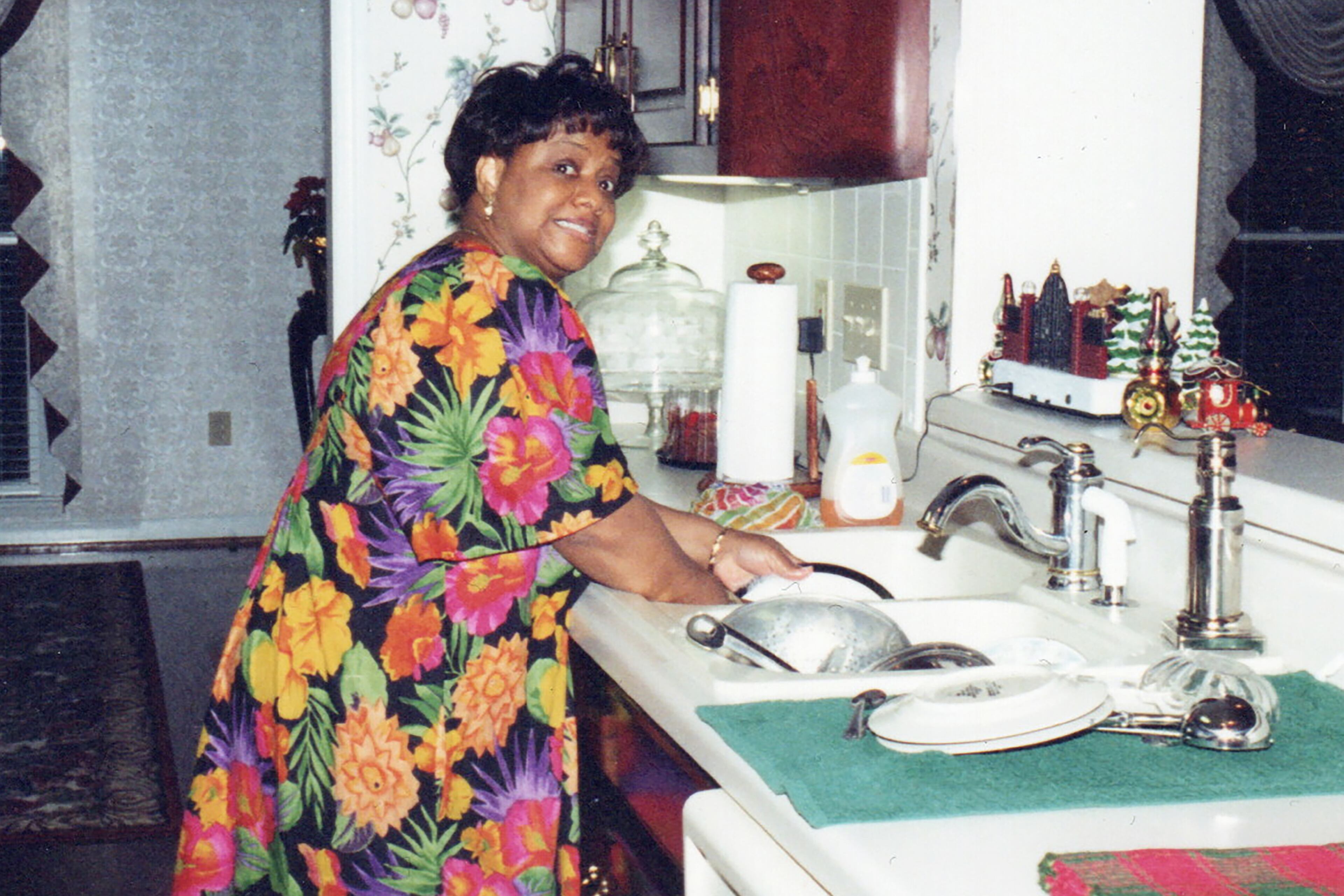 Constance “Connie” Wilson, mom to the AJC’s Mike Jordan, in her kitchen in 2004. (Family photo)