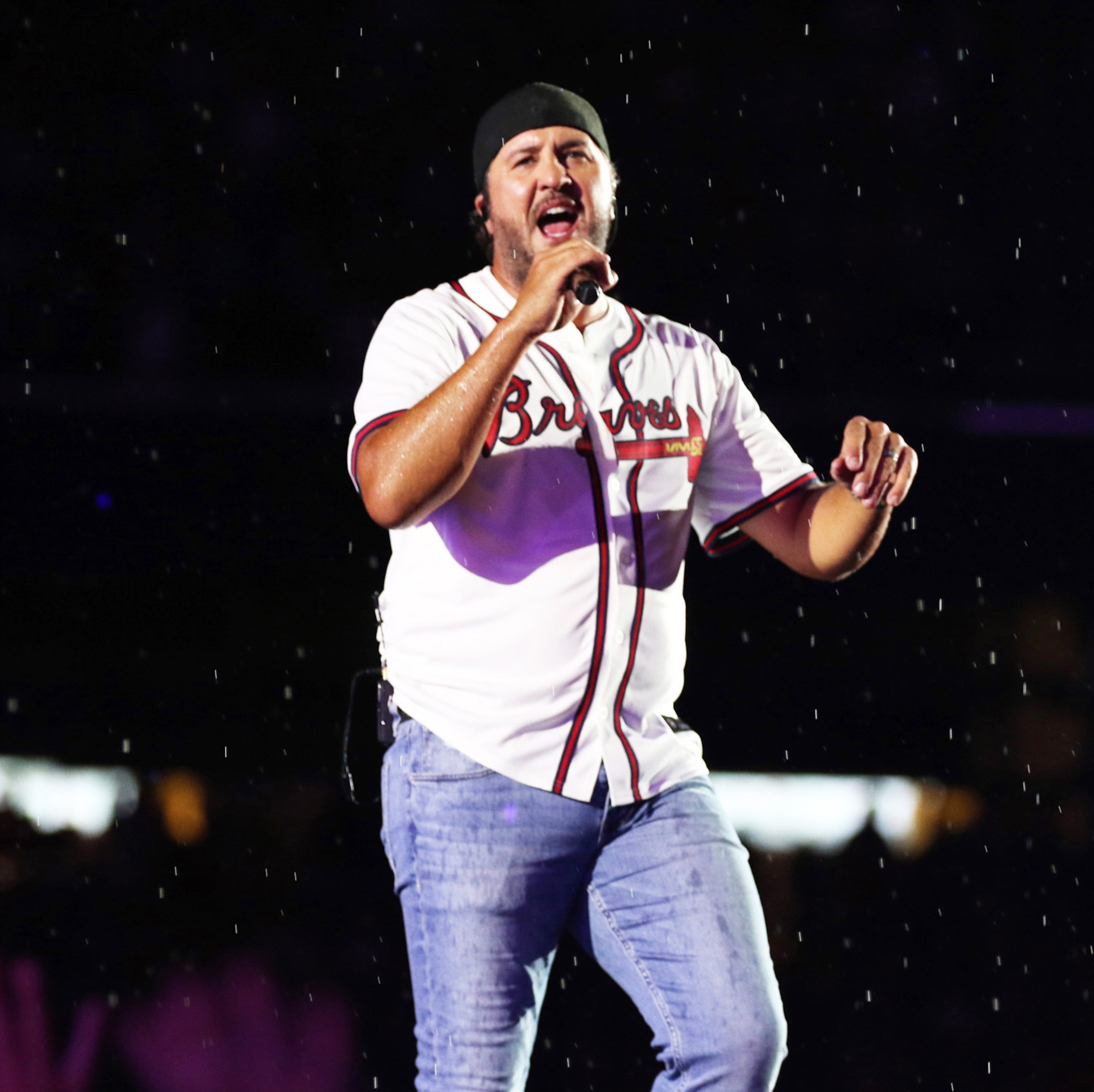 Luke Bryan rocked rainy and sold out Truist Park on Saturday, August 17, 2024 on his Mind of a Country Boy Tour. His support acts were Bailey Zimmerman, Kameron Marlowe and American Idol winner Chayce Beckham.
Robb Cohen for the Atlanta Journal-Constitution