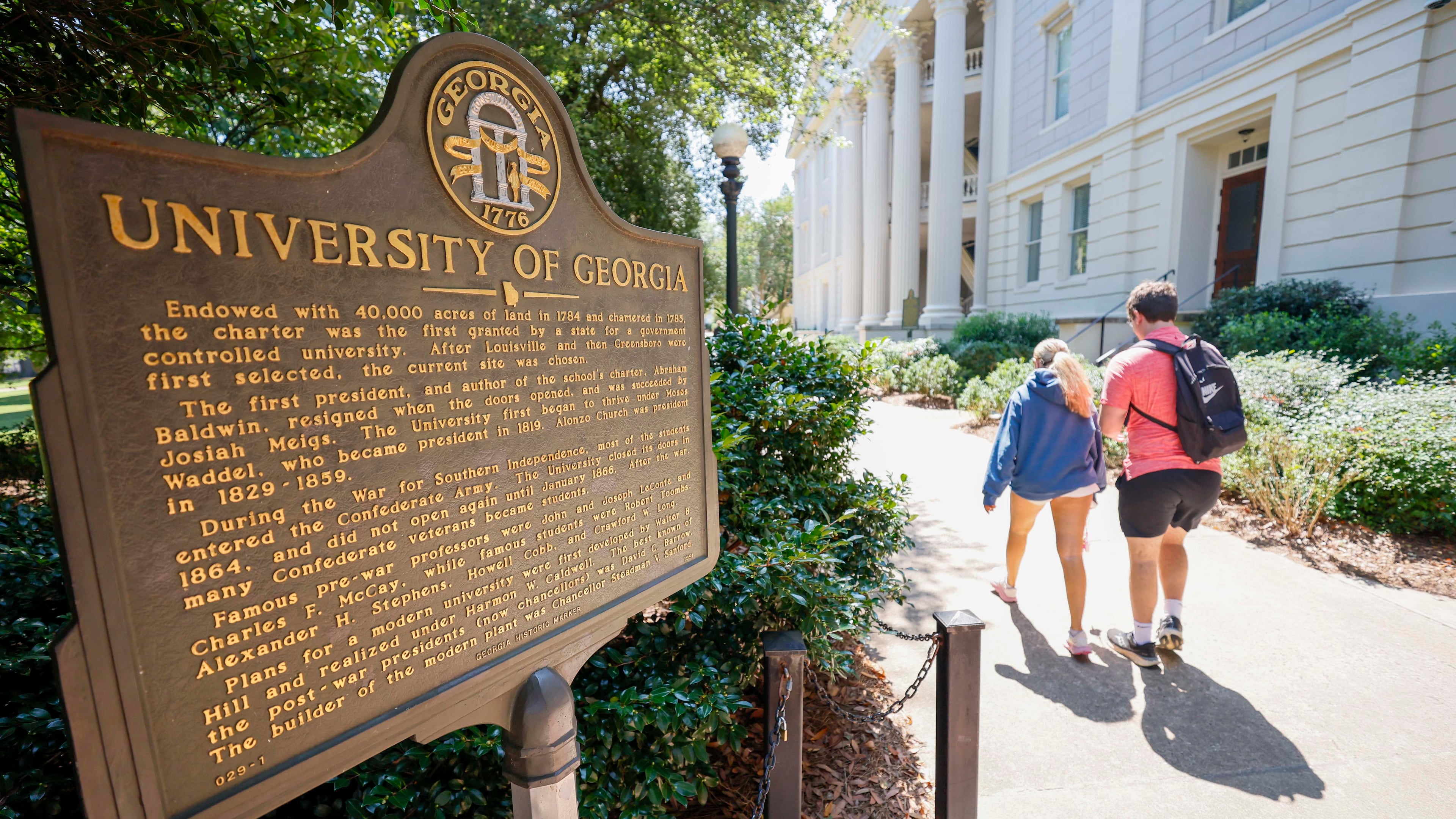 University of Georgia students walk through campus in September 2025. (Miguel Martinez/AJC)