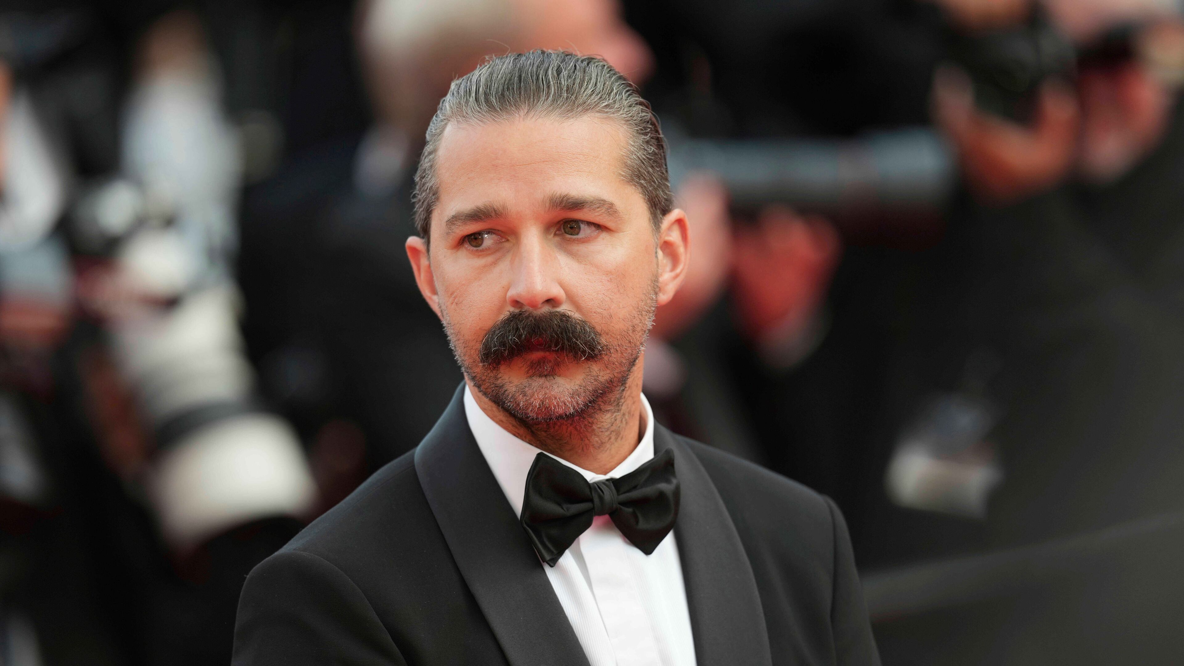 Shia LaBeouf poses for photographers upon arrival at the premiere of the film, "The Phoenician Scheme," at the 78th international film festival in Cannes, southern France, May 18, 2025. (Photo by Lewis Joly/Invision/AP, File)