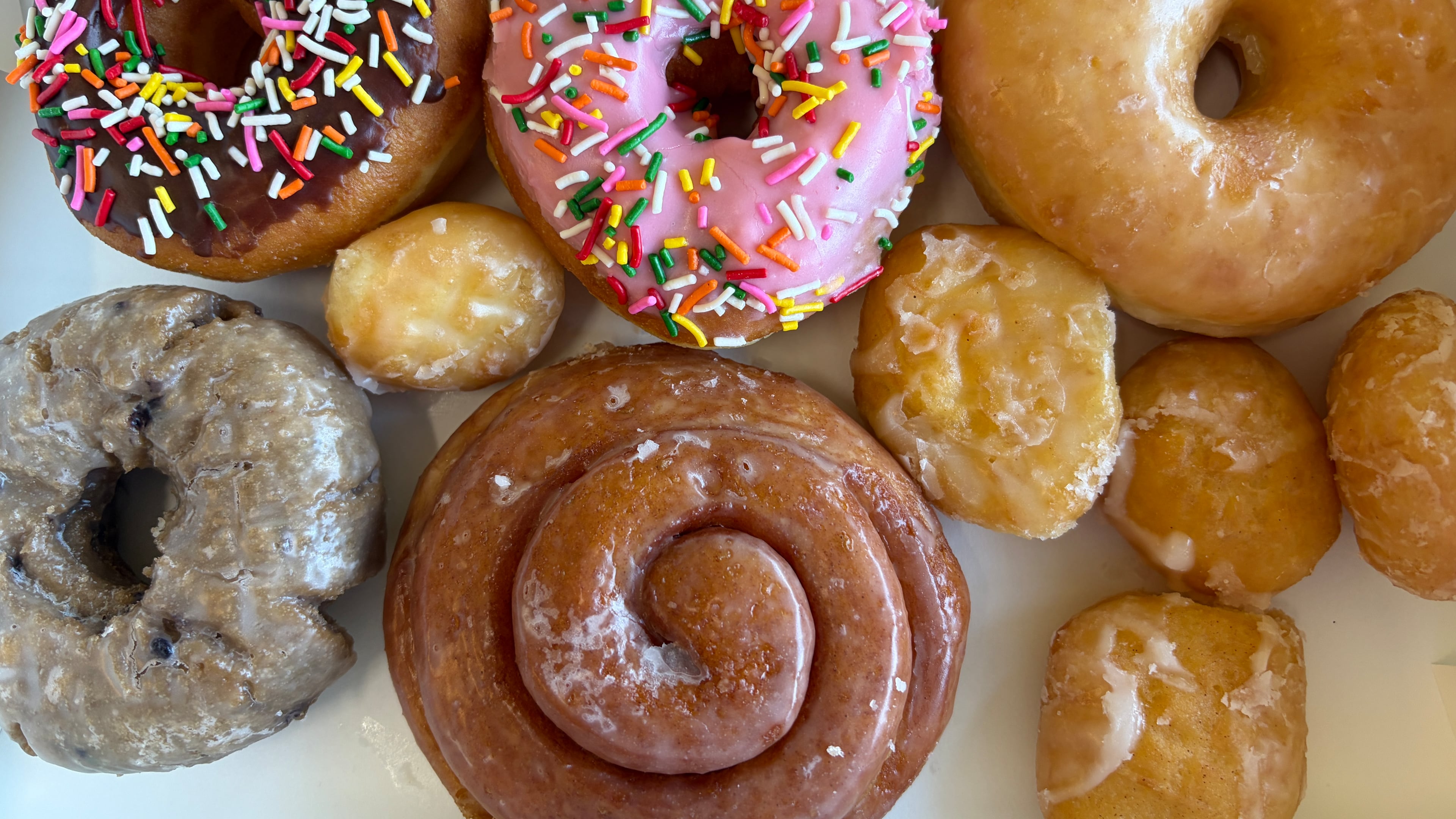 An array of doughnuts from Atlanta Donuts. (Lia Picard for the AJC)