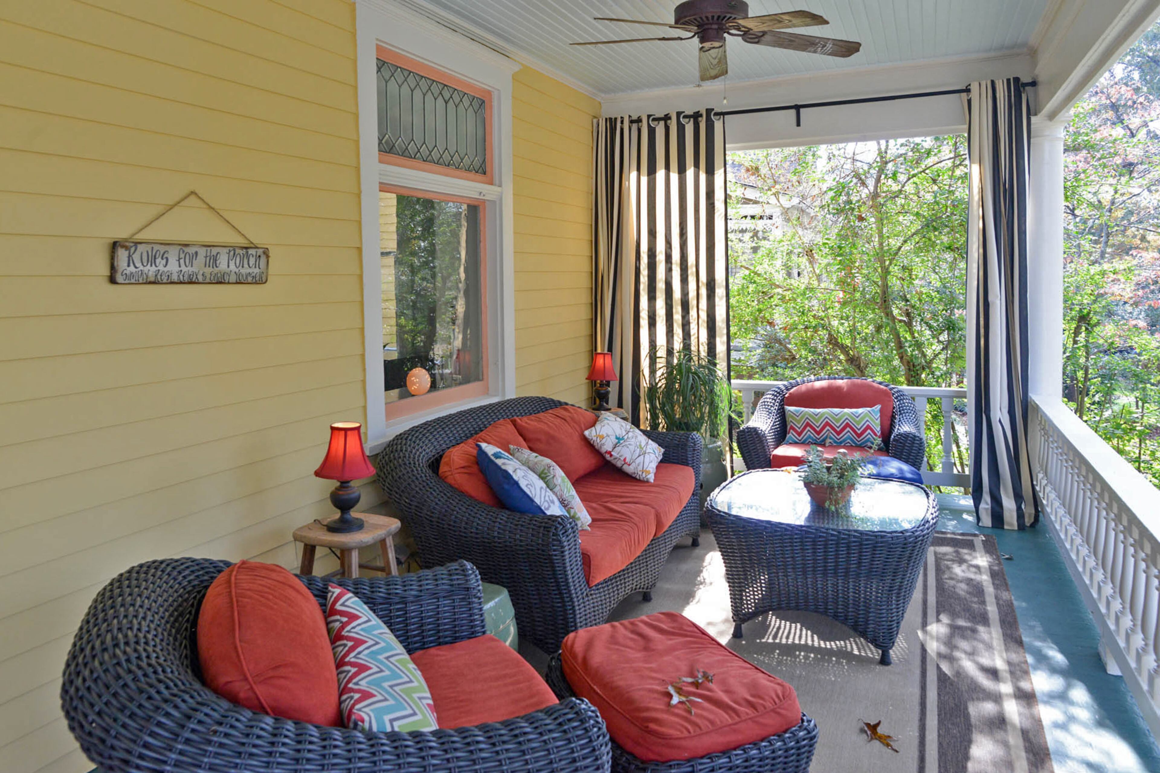 Kouters and Simpson often sit on the couches of their front porch. "The view from it is absolutely gorgeous," Kouters said.