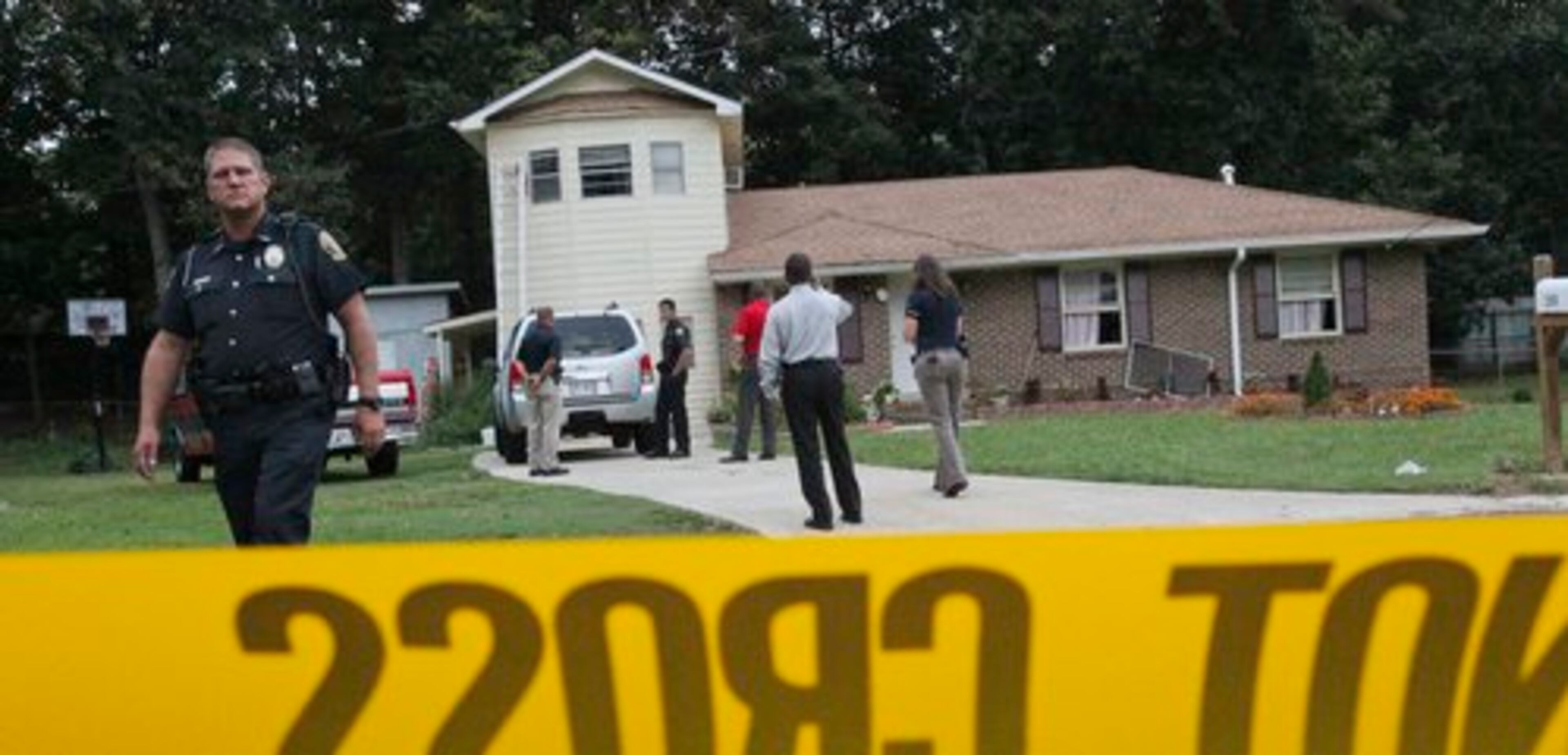 A woman was shot at her home in Morrow. Police on the scene said she had been killed and a man was taken to the hospital with an apparent self-inflicted gunshot wound.