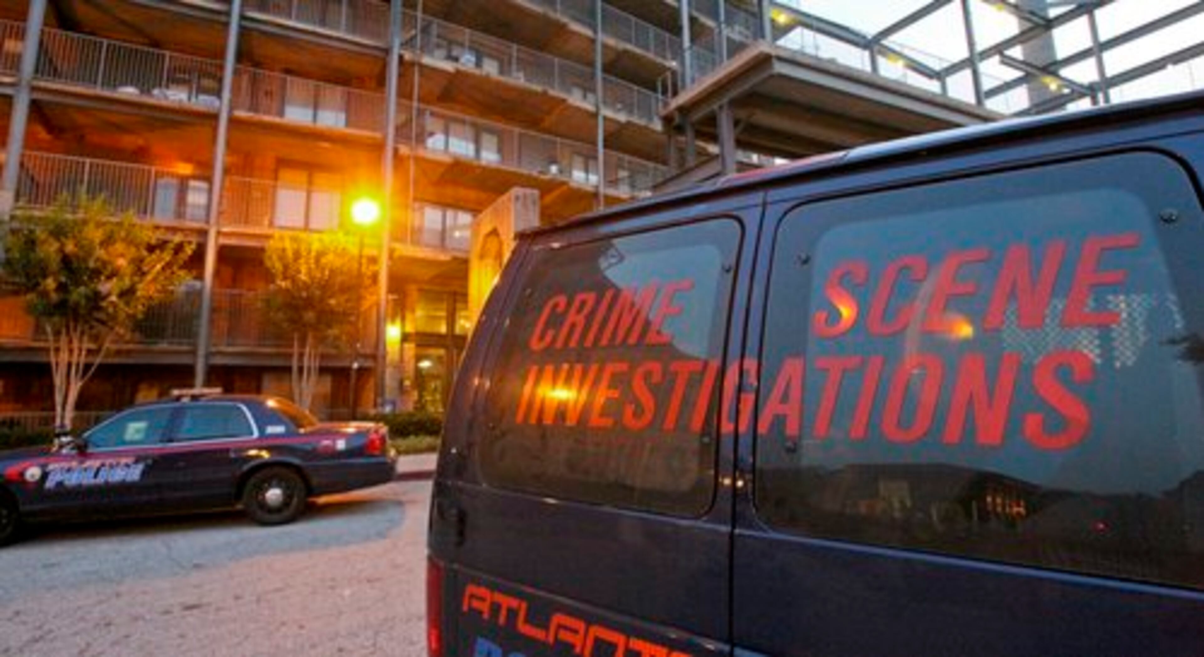 Police said the thieves entered the apartment area, unbolted the ATM from its foundation and dragged it out.