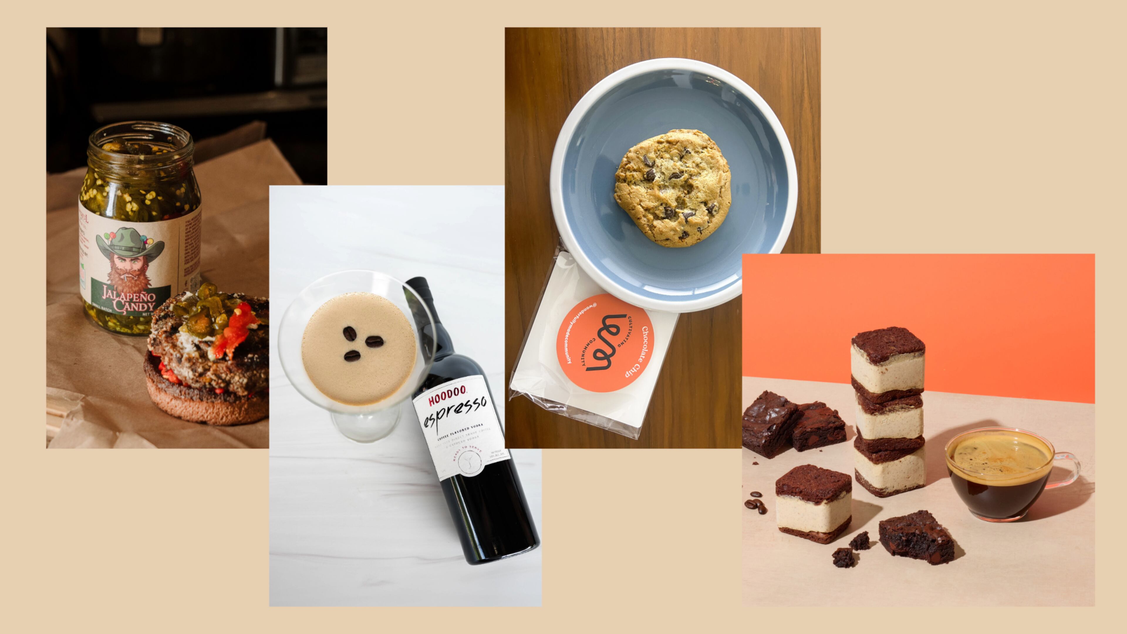 Southern products to try in April include candied jalapenos, espresso vodka, locally baked cookies and coffee-flavored ice cream sandwiches.
