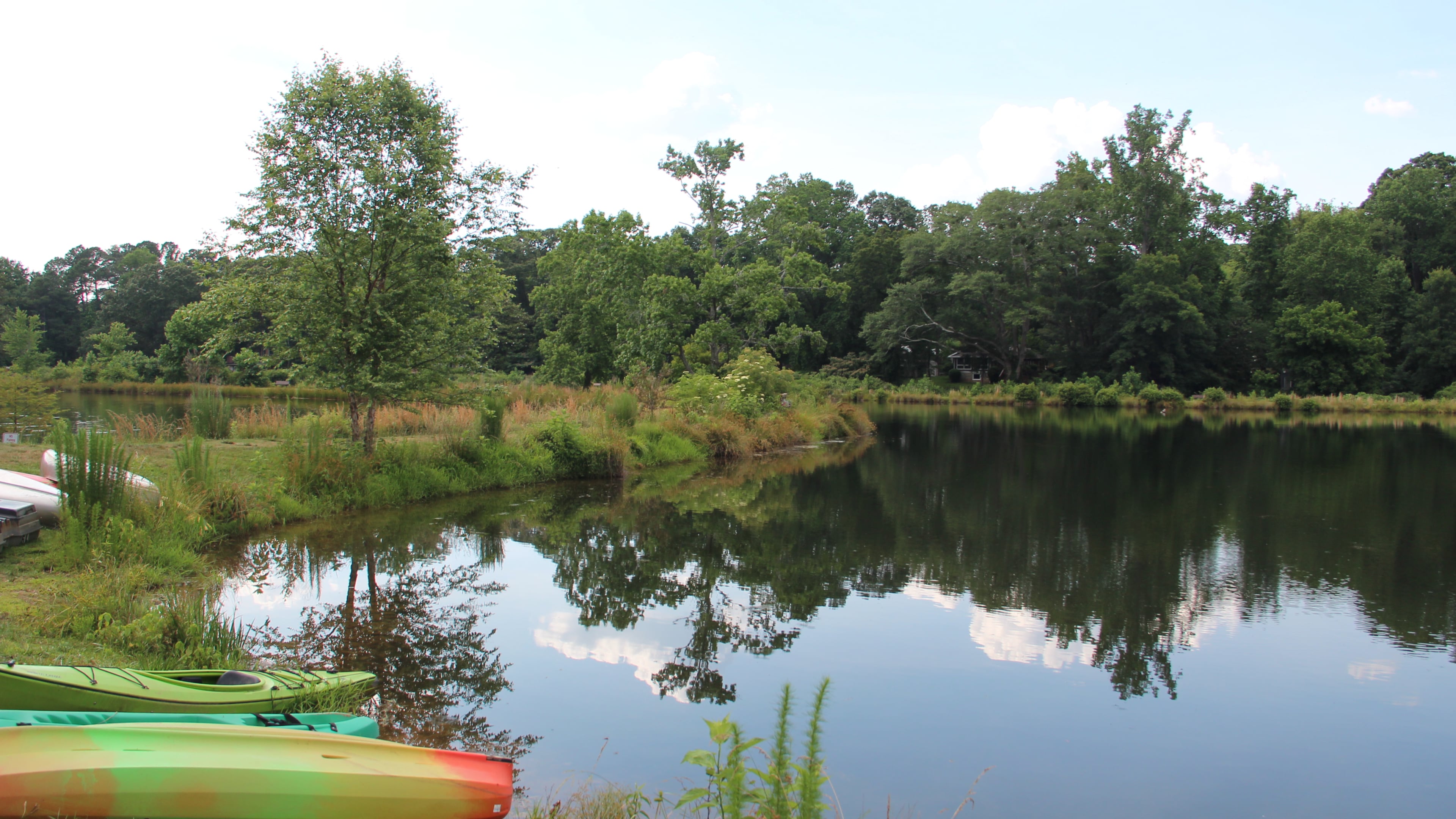 Pine Lake is a peaceful getaway in the midst of an urban setting. (Photo: Thomson200, via Creative Commons)