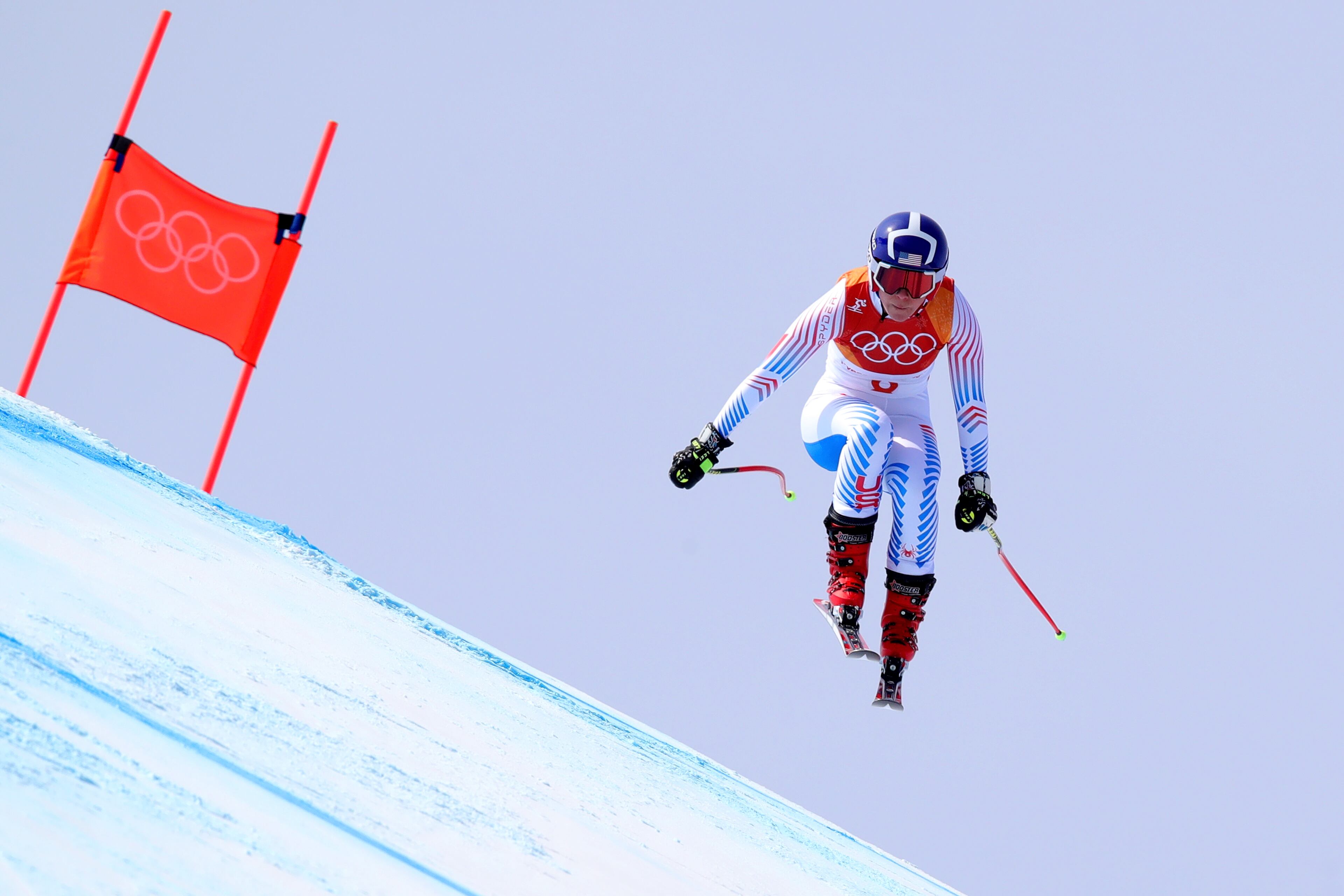 PYEONGCHANG-GUN, SOUTH KOREA - FEBRUARY 21: Breezy Johnson of the United States competes during the Ladies' Downhill on day 12 of the PyeongChang 2018 Winter Olympic Games at Jeongseon Alpine Centre on February 21, 2018 in Pyeongchang-gun, South Korea. (Photo by Alexander Hassenstein/Getty Images)