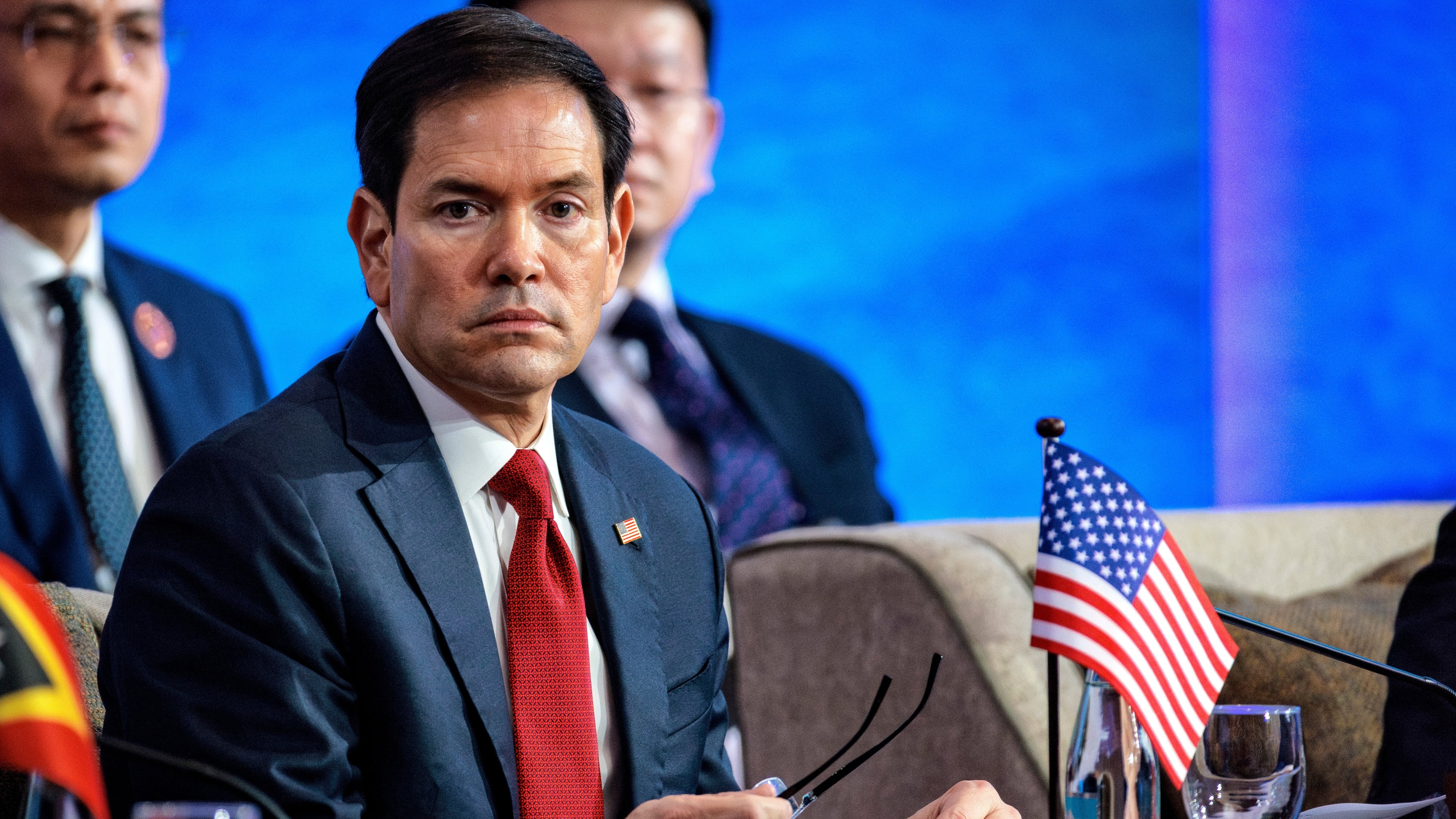 U.S. Secretary of State Marco Rubio attends the 33rd ASEAN Regional Forum (ARF), part of the Association of Southeast Asian Nations (ASEAN) Foreign Ministers' Meeting in Pasay, Metro Manila, Philippines Thursday, July 23, 2026. (Ezra Acayan/Pool Photo via AP)