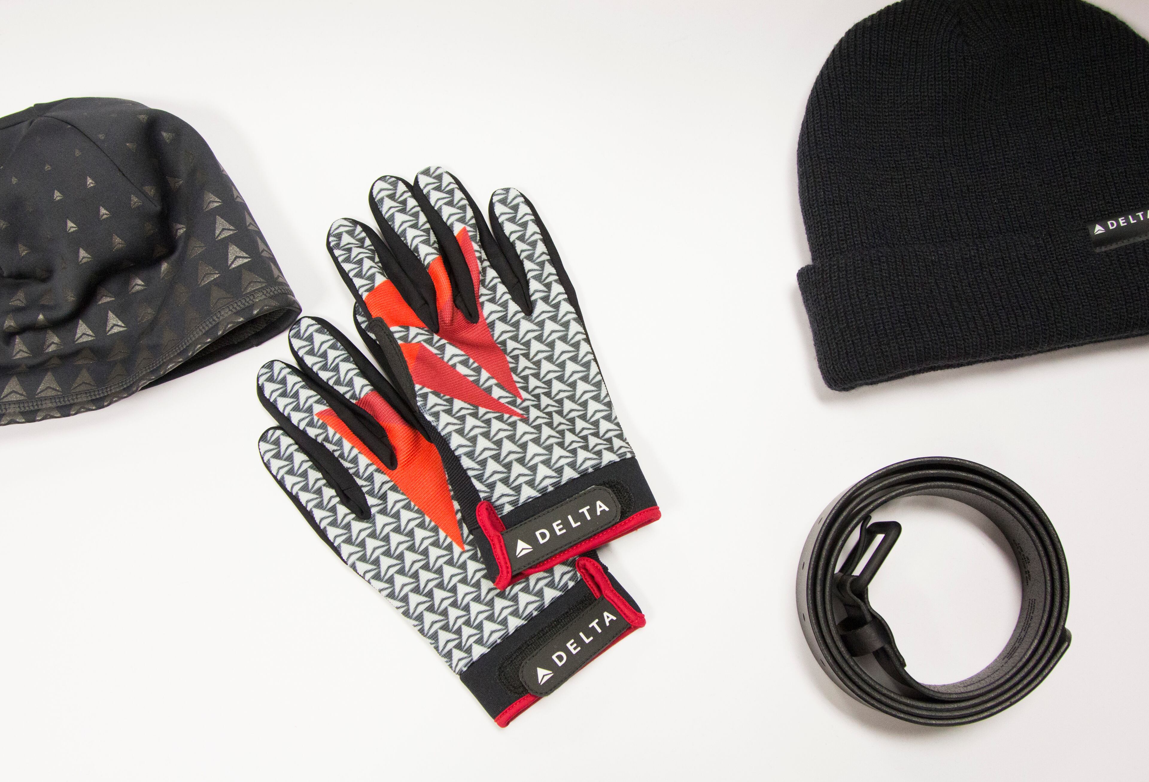 New Delta Airlines uniforms and accessories are out on display during the uniform fitting for Delta employees at Hartsfield-Jackson Atlanta International Airport in Atlanta, Georgia, on Wednesday, February 7, 2018. (REANN HUBER/REANN.HUBER@AJC.COM)