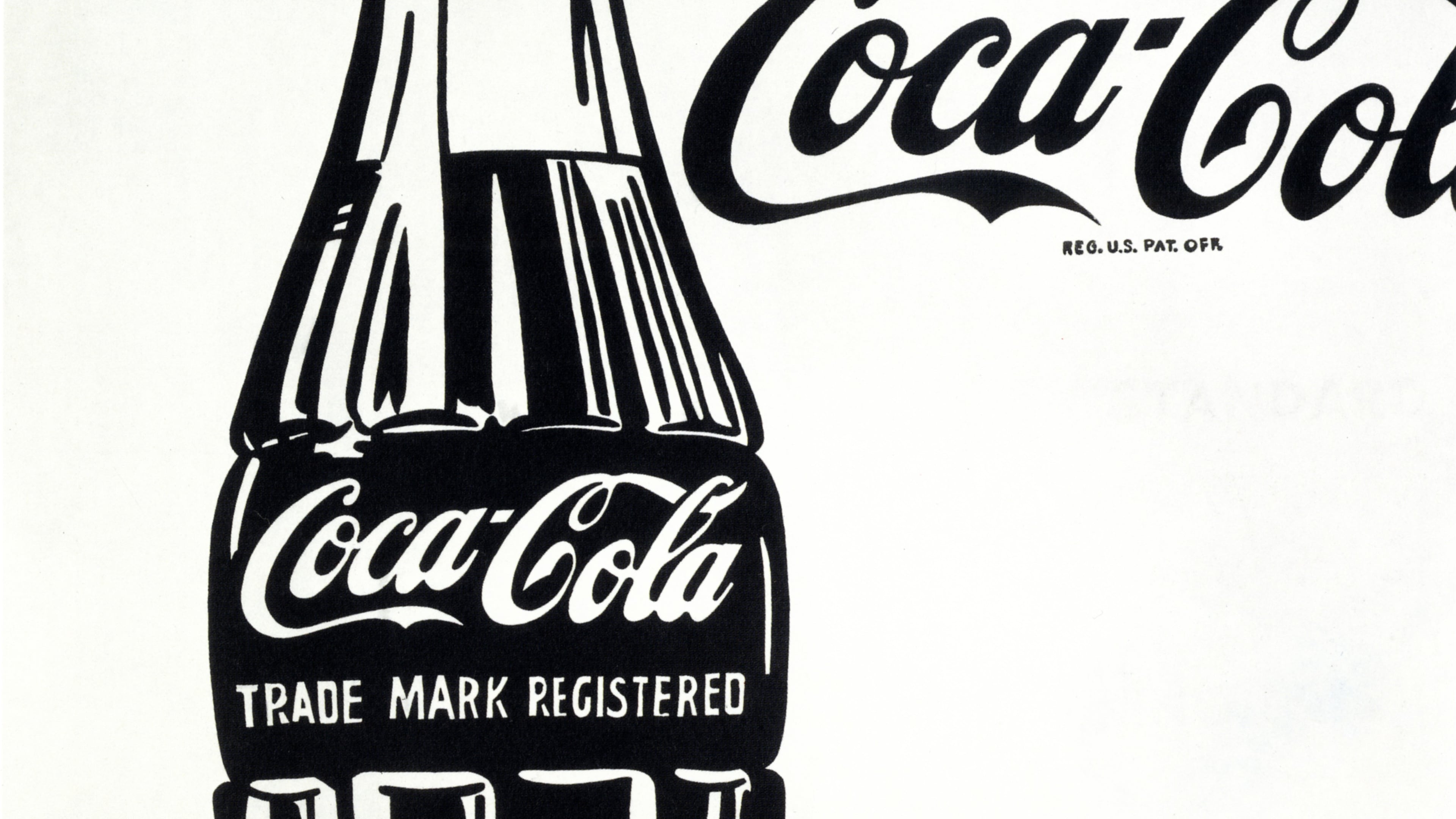 Andy Warhol's "Coca-Cola (3)" (1962), casein on canvas.