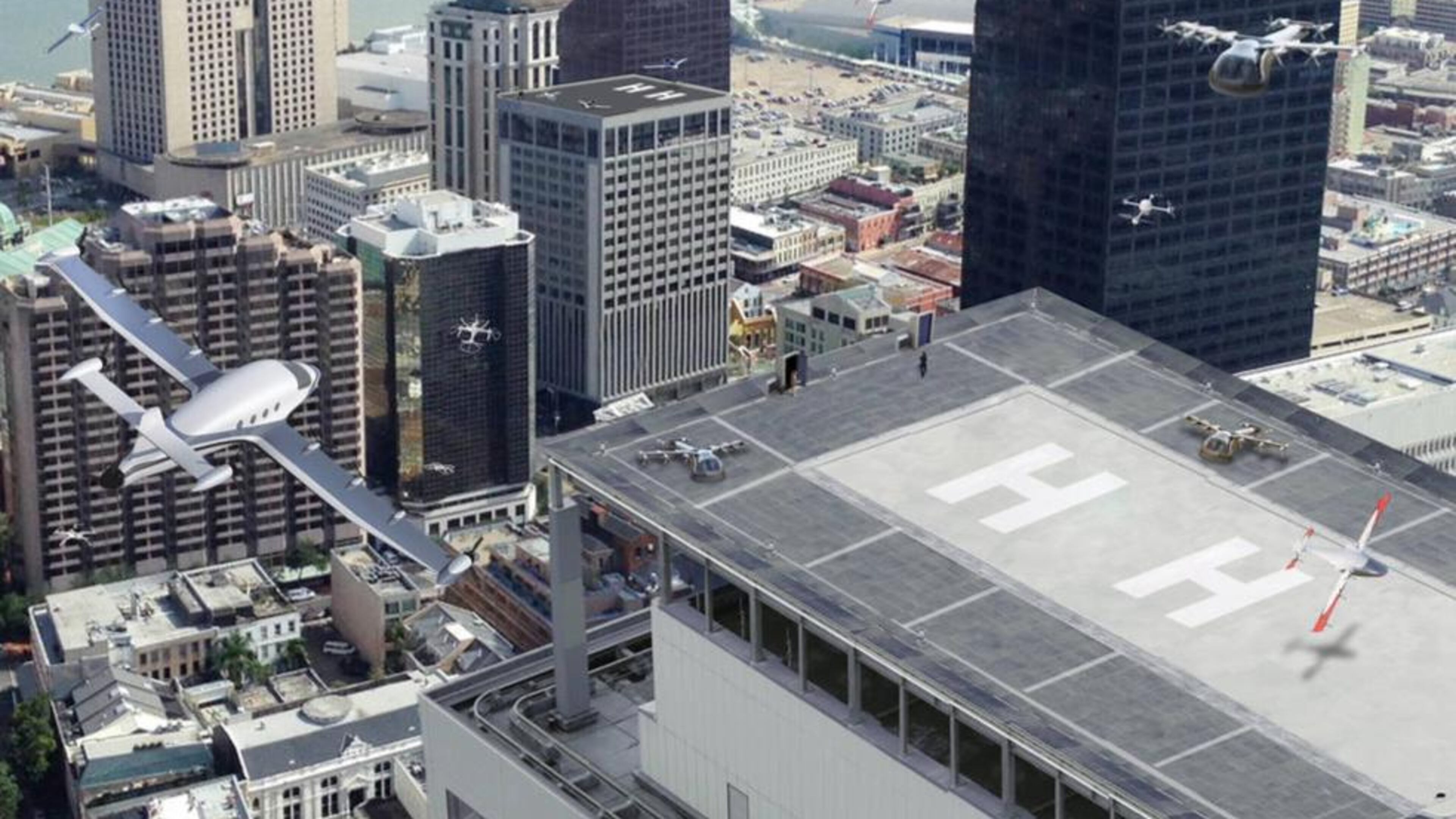 NASA’s Aeronautics Research Mission Directorate (ARMD) has conducted research on urban air mobility and how to create a safe and efficient system for vehicles, piloted or not, to move passengers and cargo within a city.