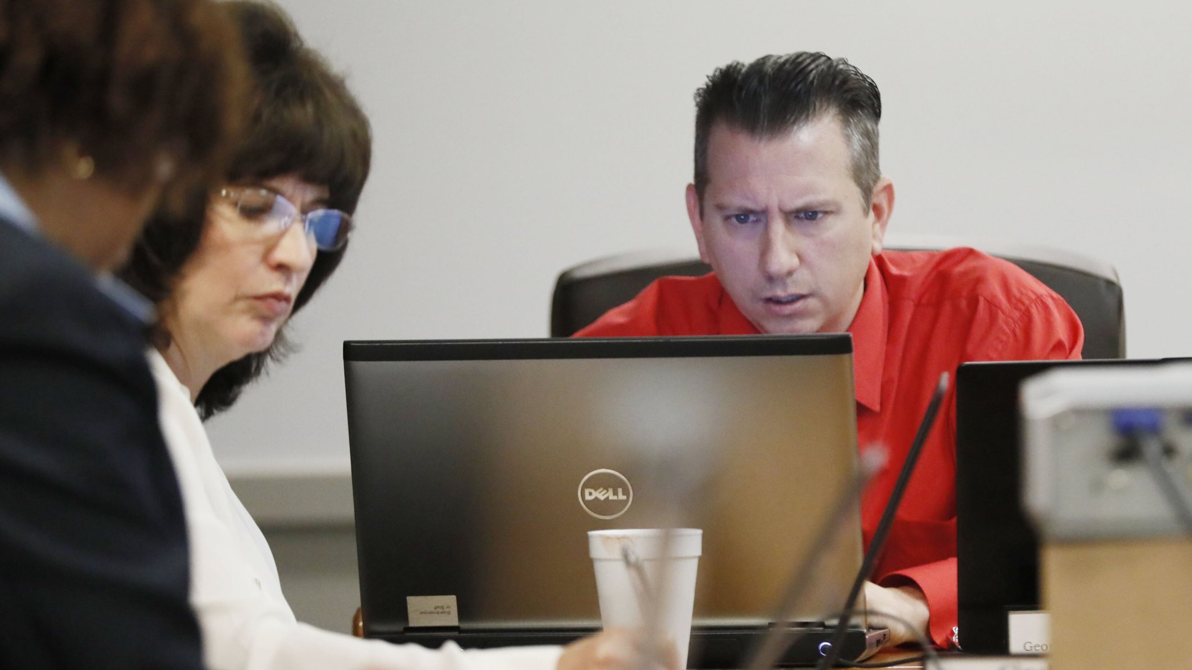 Craig Knowles, board chairman, at the Georgia Board of Massage Therapy, said a proposed change in state law would give the board more clout when it comes to policing the profession. Bob Andres / bandres@ajc.com