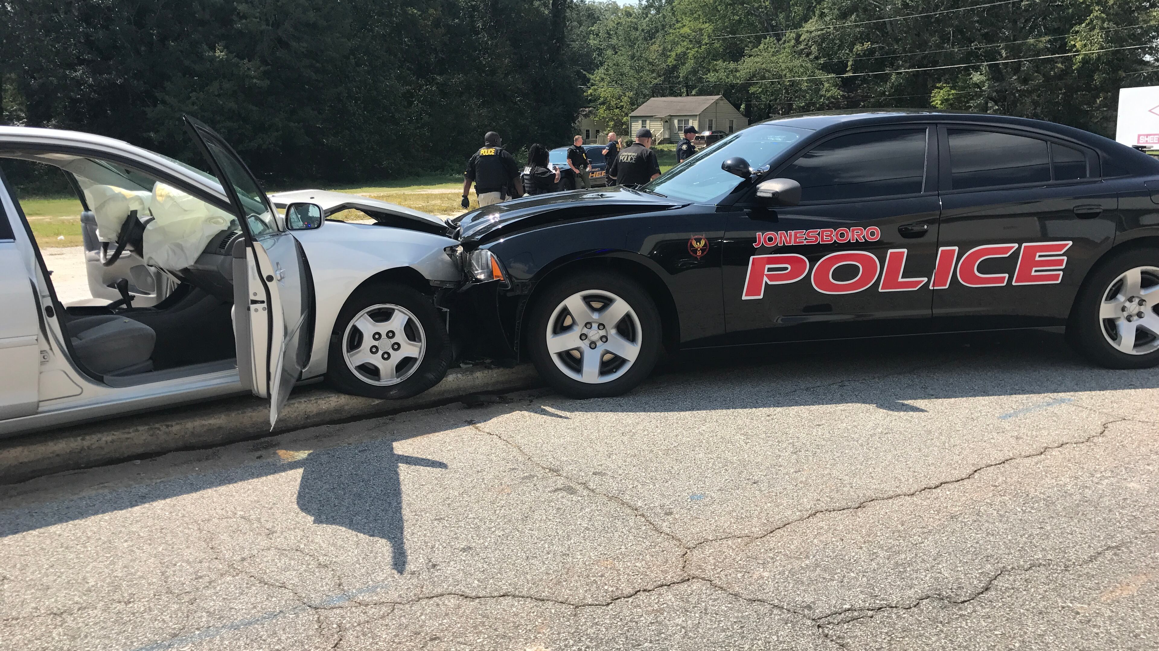 Two juveniles were arrested after allegedly leading a Jonesboro police officer on a chase and firing at the cop. (Credit: Clayton County Sheriff's Office)