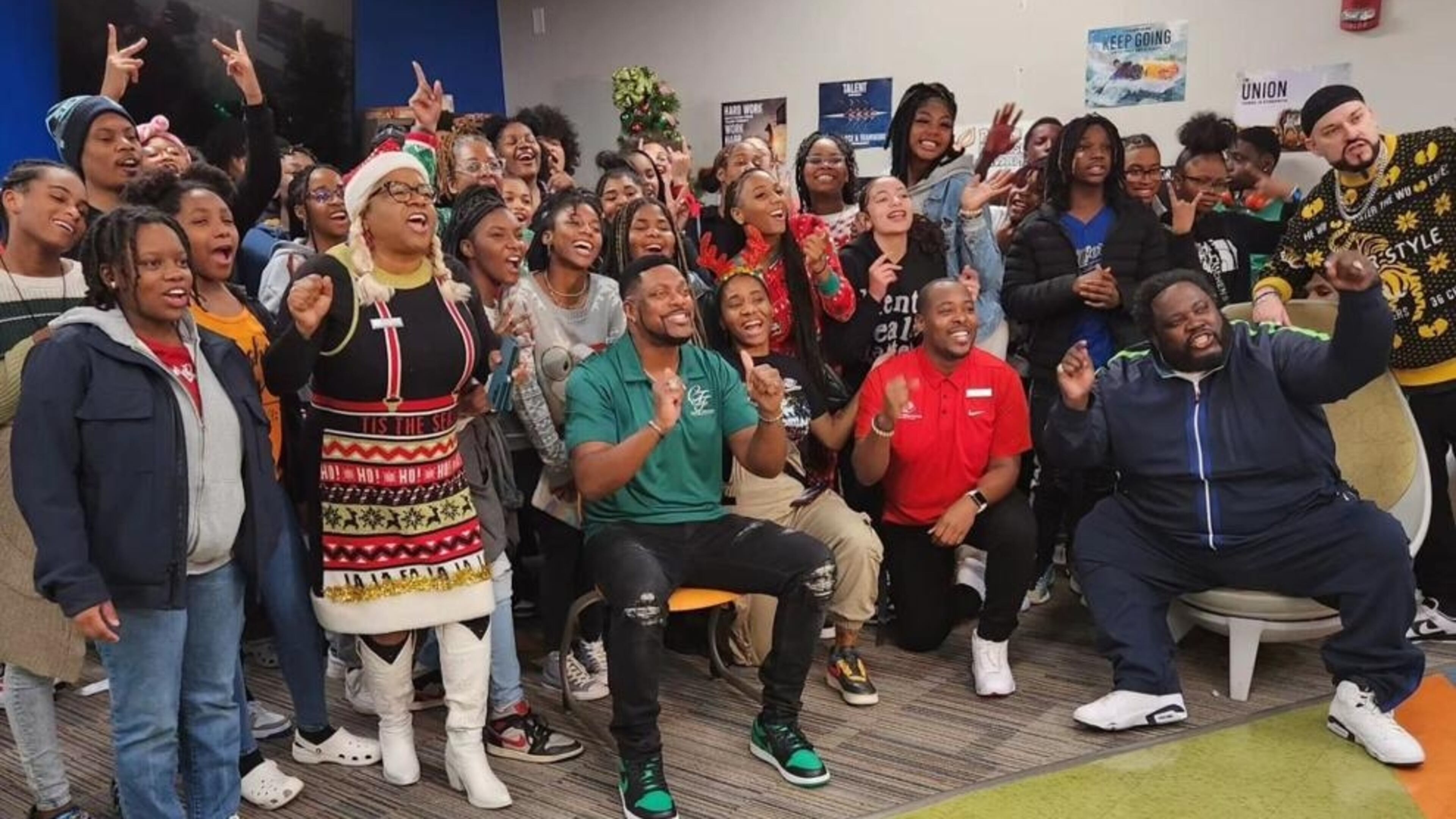 Actor and comedian Chris Tucker hosted a holiday party and giveaway with the A.R. Gus Barksdale Boys & Girls Club in Conyers Wednesday, Dec. 13. (Handout)