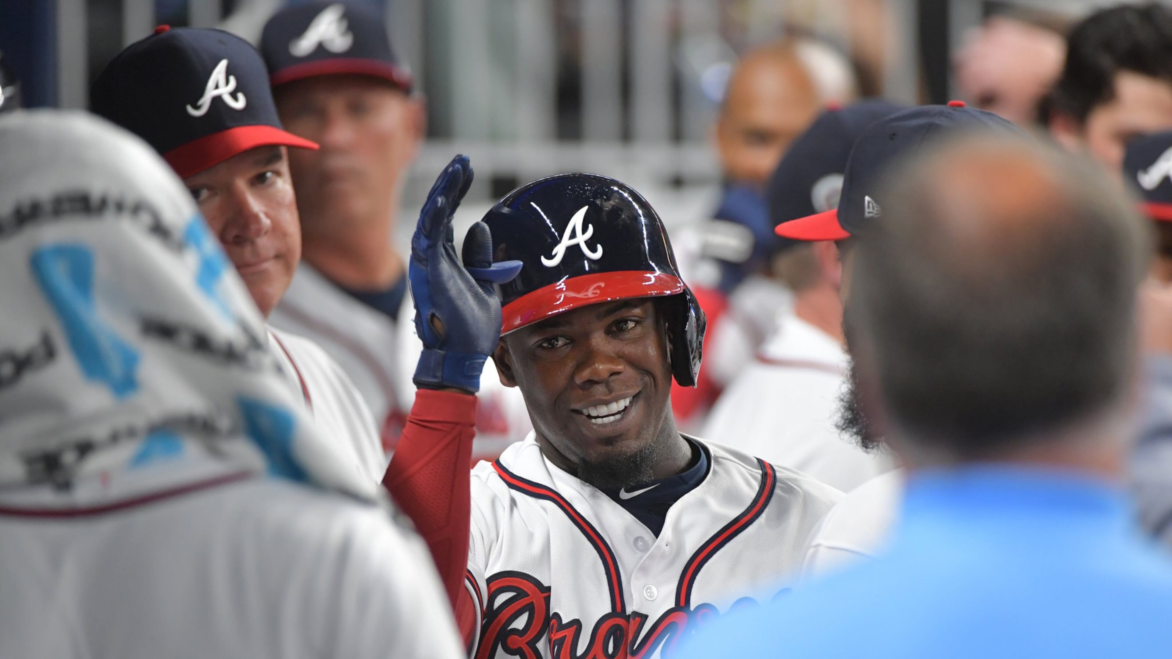 Braves third baseman Adonis Garcia has been on the 10-day DL since May 16 because of left Achilles tendinitis. (HYOSUB SHIN / HSHIN@AJC.COM)