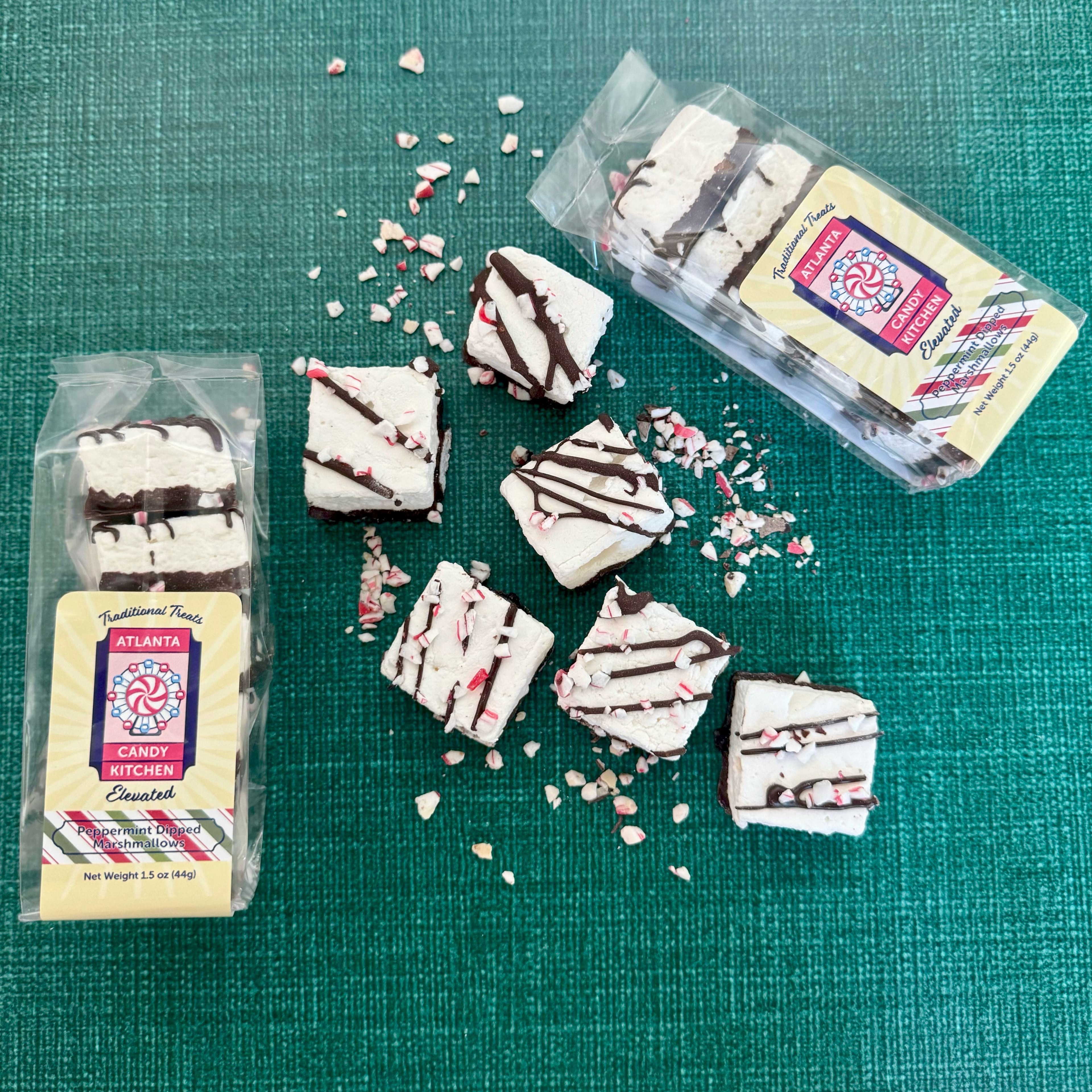 Peppermint-dipped marshmallows from Atlanta Candy Kitchen. (Courtesy of Atlanta Candy Kitchen)
