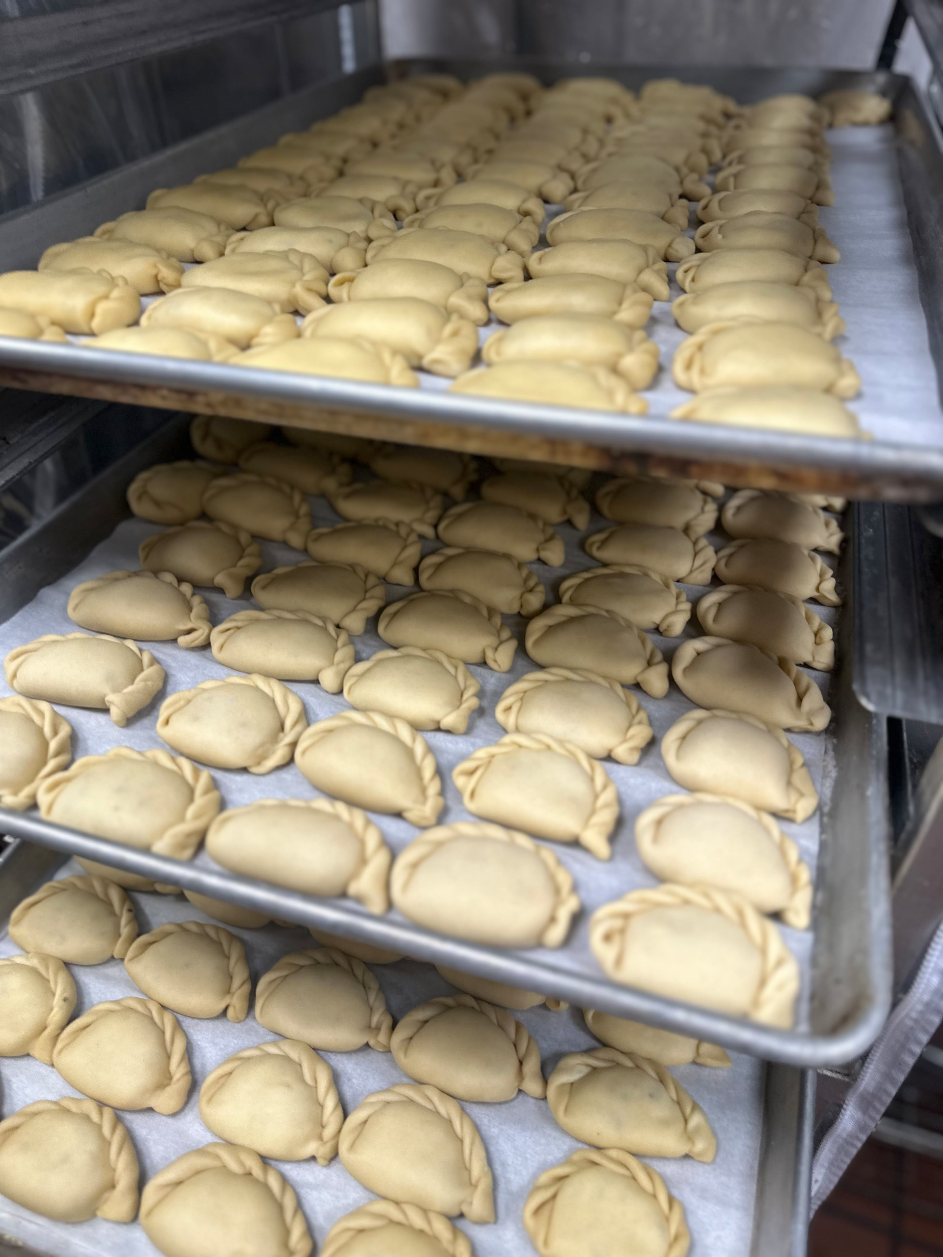One batch of pierogi made for Beksa Lala's pop-ups in Atlanta. (Courtesy of Basia Piechoczek)