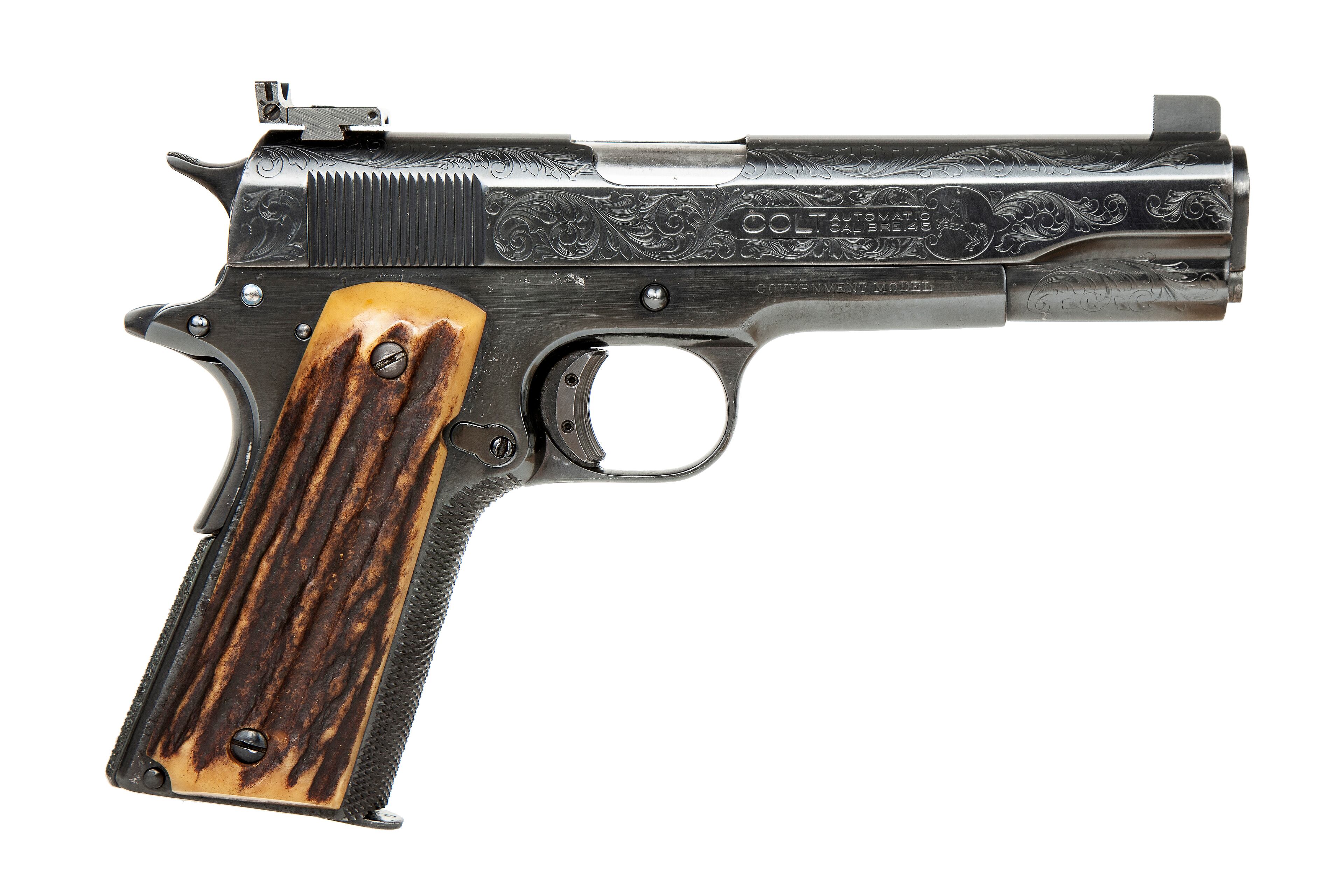 The most popular item proved to be Al Capone's favorite Colt .45-caliber semi-automatic pistol, which went for $860,000.(Witherell's/Chicago Tribune/TNS)