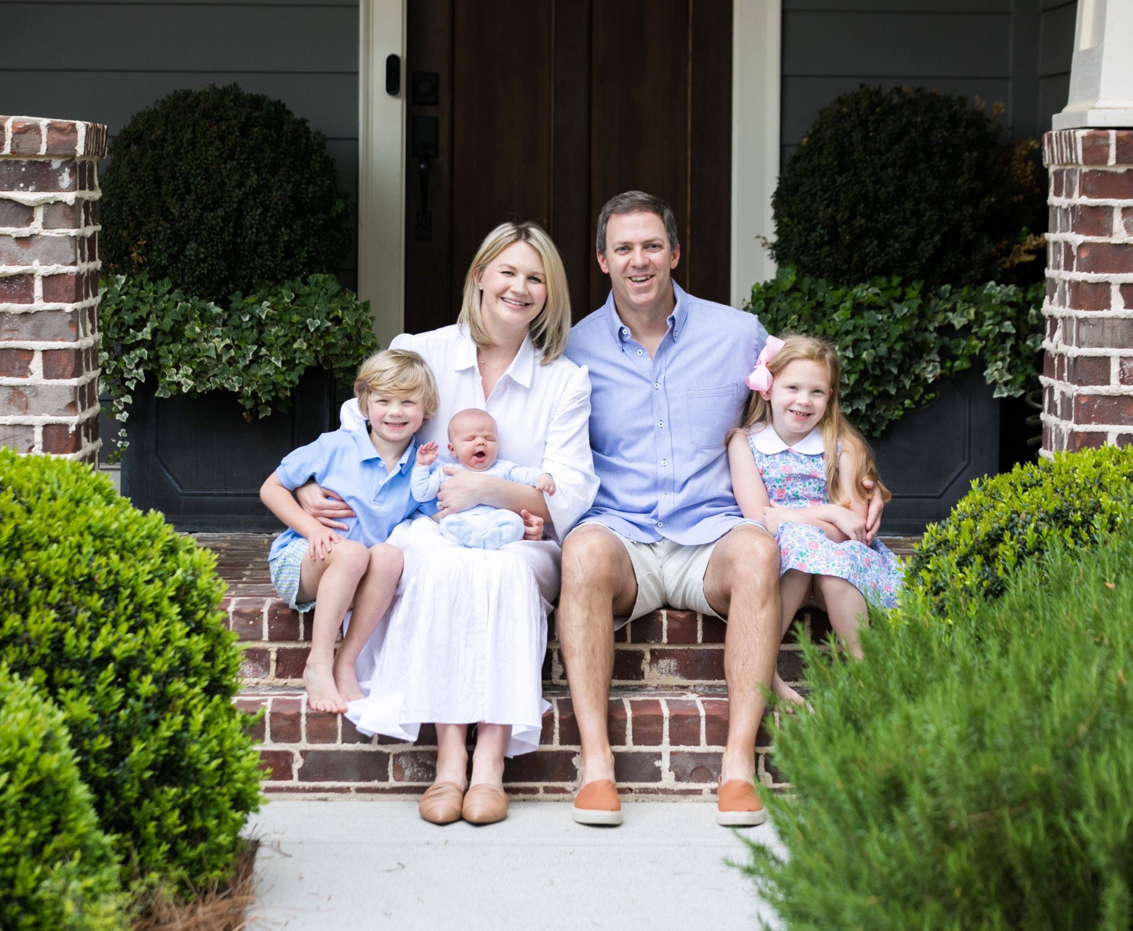 Georgia Van is seen with her husband, Josh, and their three children. CONTRIBUTED BY MELISSA BUGG