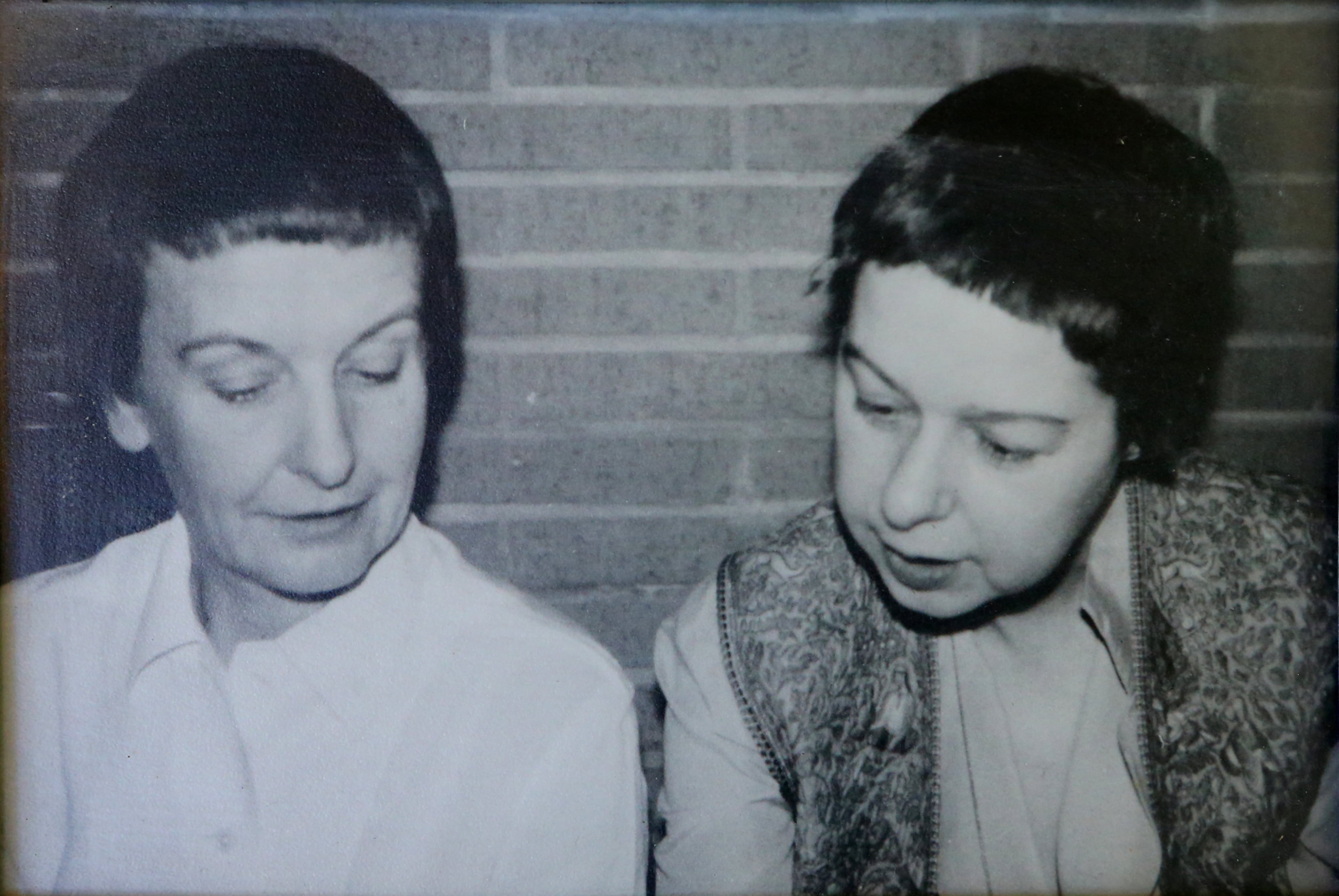 070814 COLUMBUS: This is a copy of an undated Columbus State University archive photo of Carson McCullers (right) with her longtime companion/psychiatrist Mary Mercer copied on Tuesday, July 8, 2014, in Columbus. Courtesy of Columbus State University archives