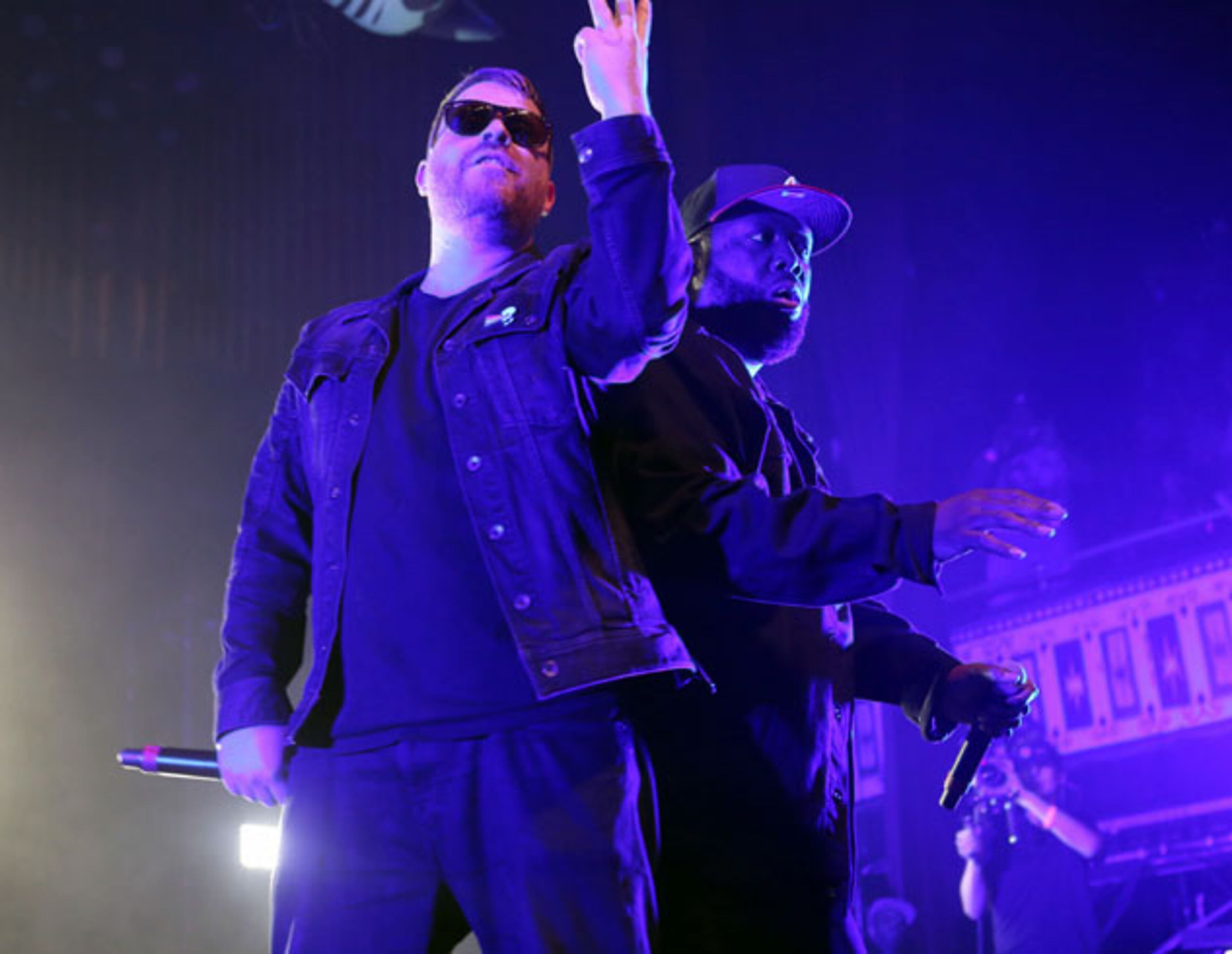 #6 of #25. PLEASE KEEP IN SEQUENTIAL ORDER FOR THE CONTINUITY OF THE GALLERY. Run the Jewels, also known by the acronym RTJ, is an American hip hop supergroup formed in 2013 by rapper/producer El-P and rapper Killer Mike. They played to a sold out Tabernacle crowd on Saturday, January 21, 2017, with openers The Gaslamp Killer, Gangsta Boo, CUZ and Nick Hook.Robb Cohen Photography & Video /RobbsPhotos.com