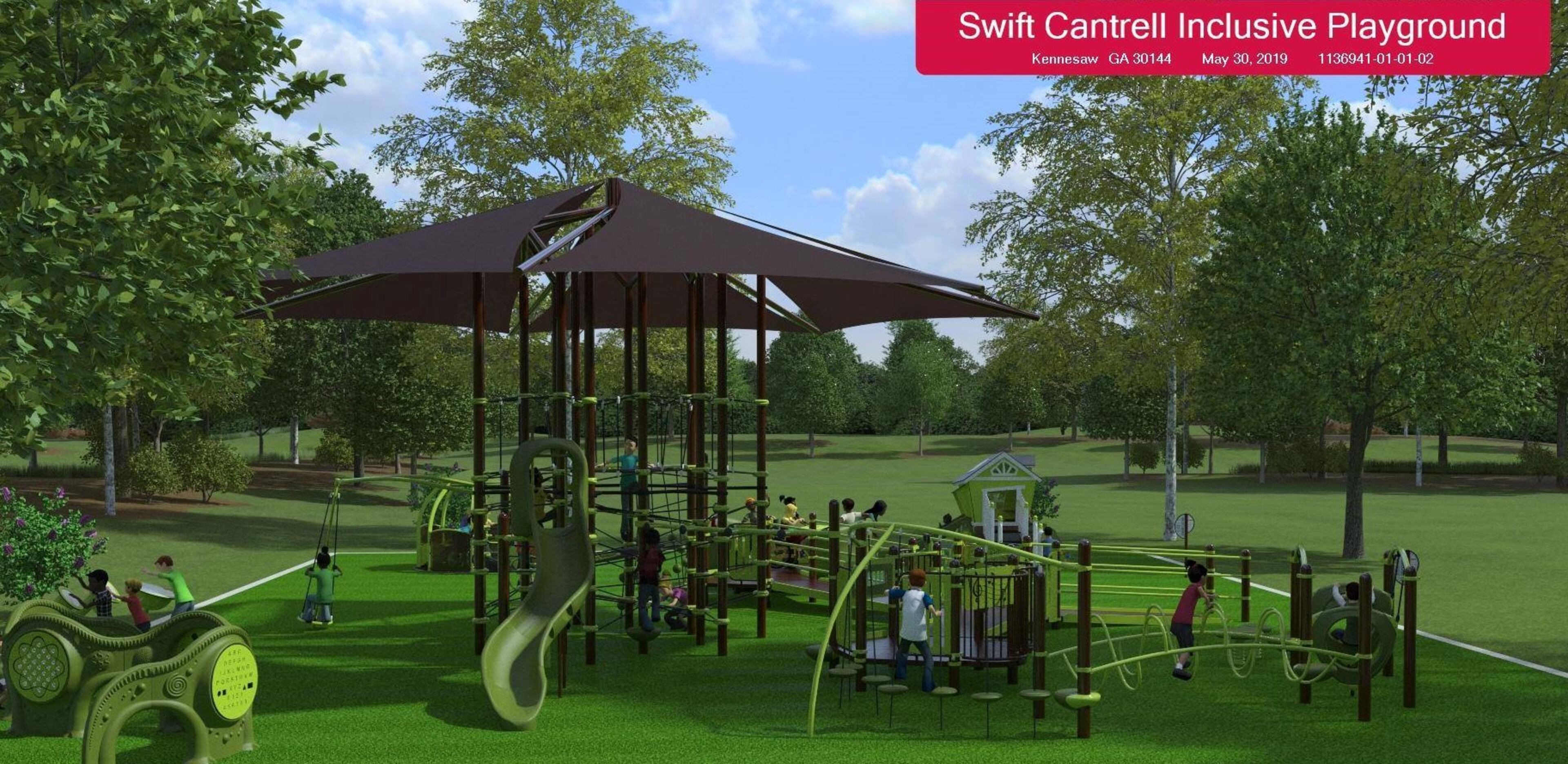 The Kennesaw City Council has approved a contract to upgrade playground equipment at Swift-Cantrell Park. Credit: city of Kennesaw