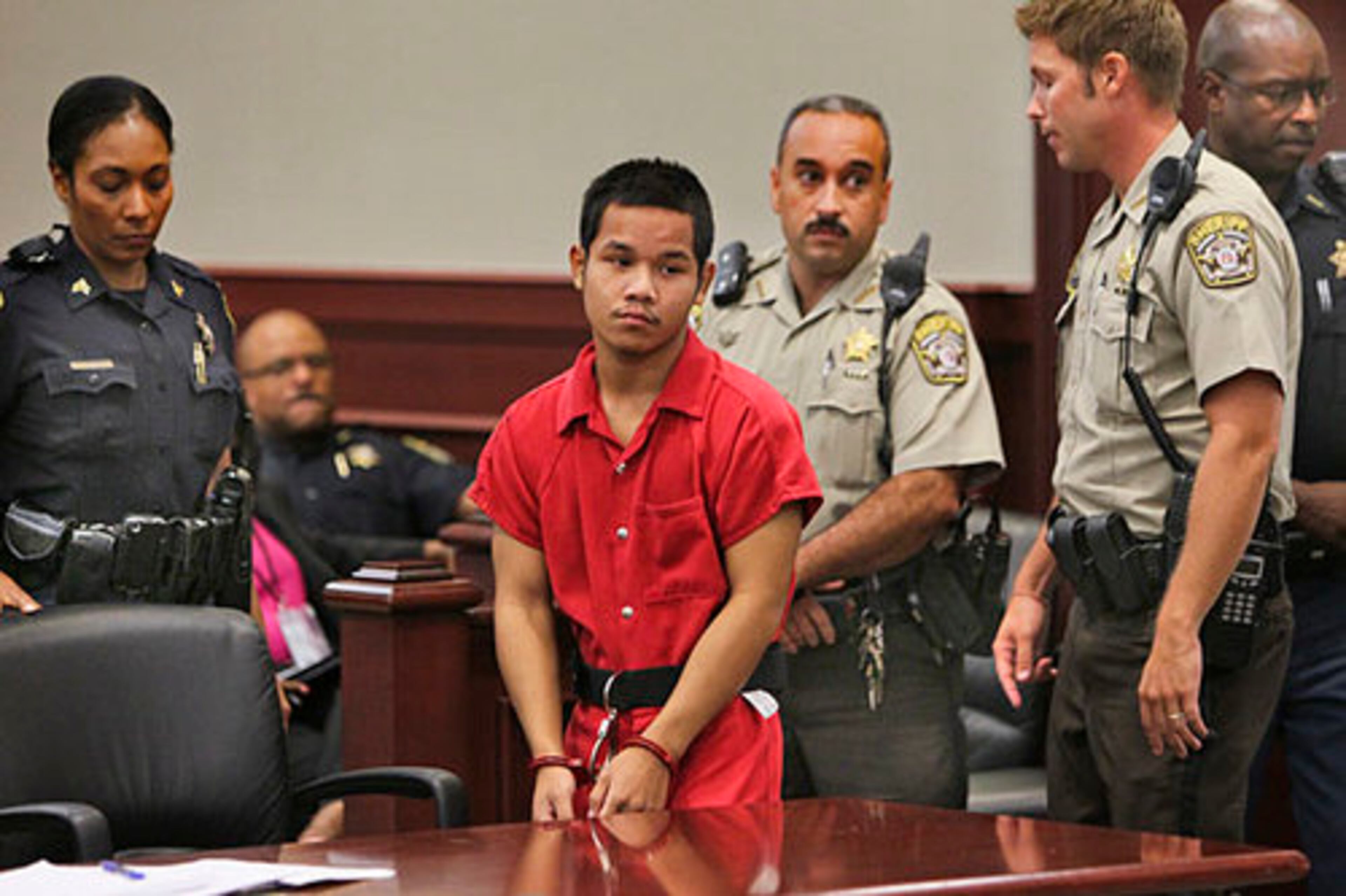 Jonathan Bun, charged with killing Clayton County deputy Rick Daly, appeared in Clayton Magistrate Court on Tuesday, Aug. 2, for a preliminary hearing.