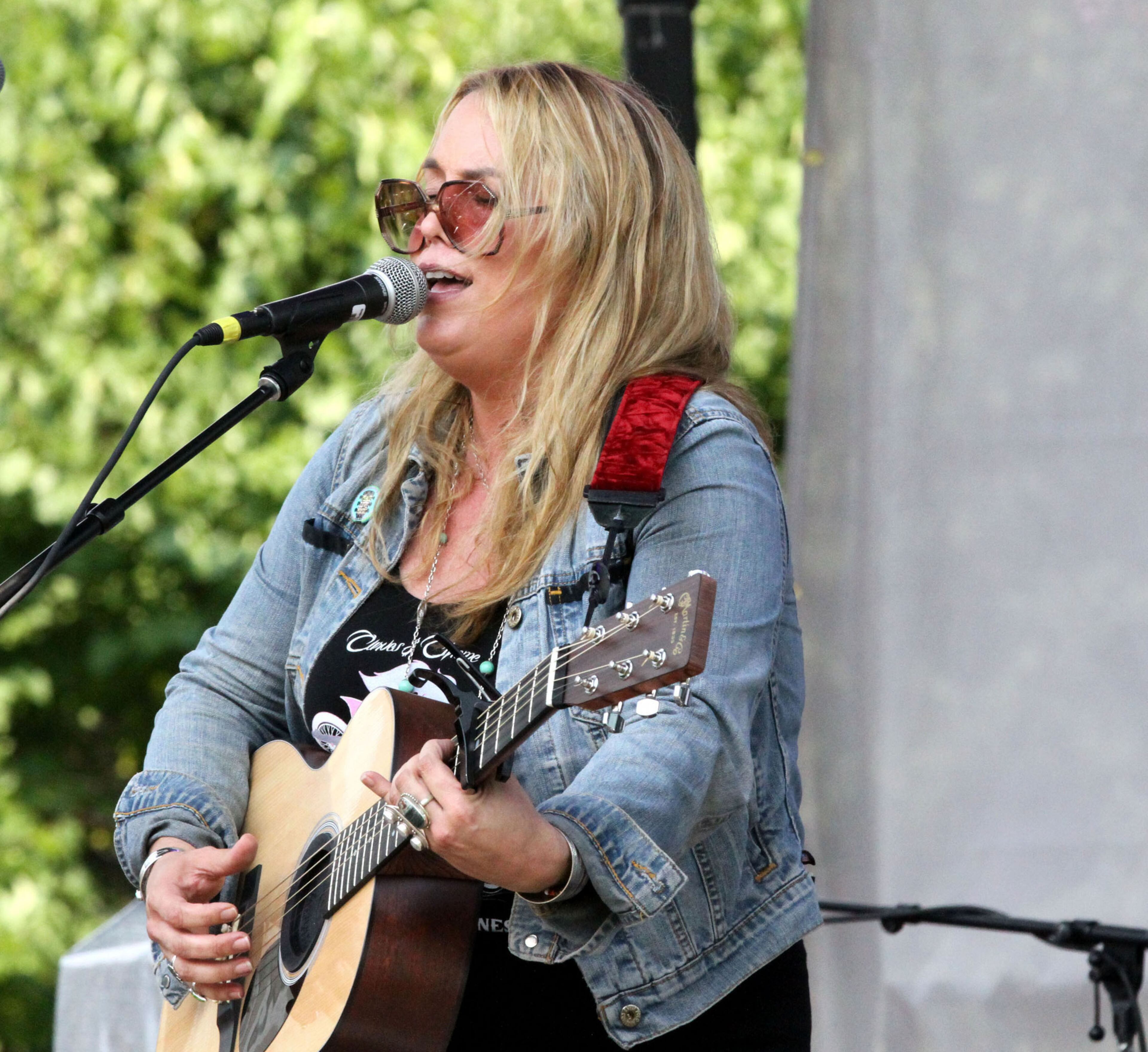 Luna Paris & the Company opened the show at the Chick-fil-A Kickoff concert Saturday afternoon at Centennial Olympic Park.