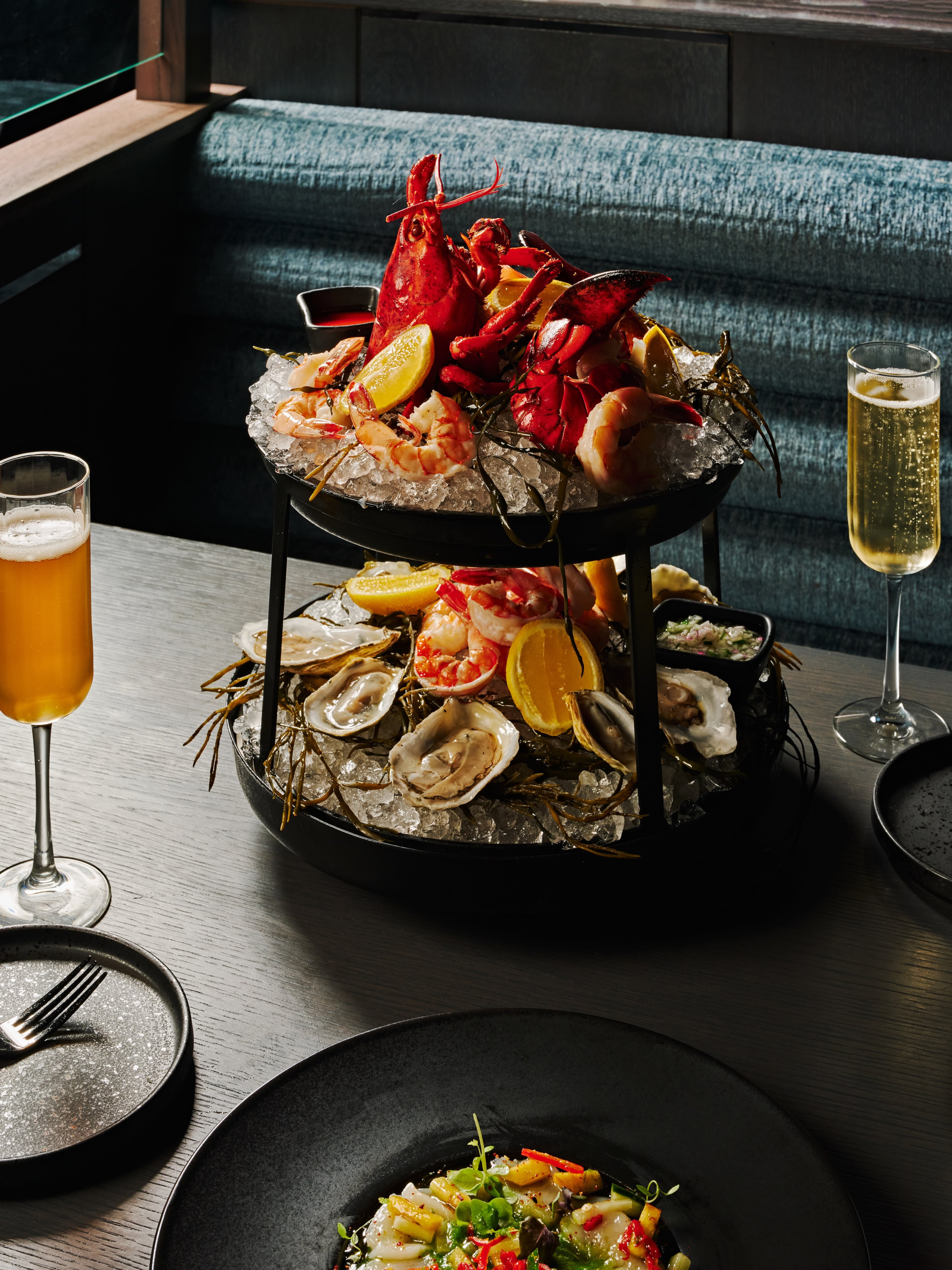 The Siren plateau royal, a seafood tower at the Brookhaven restaurant. (Andrew Thomas Lee, courtesy of Siren)